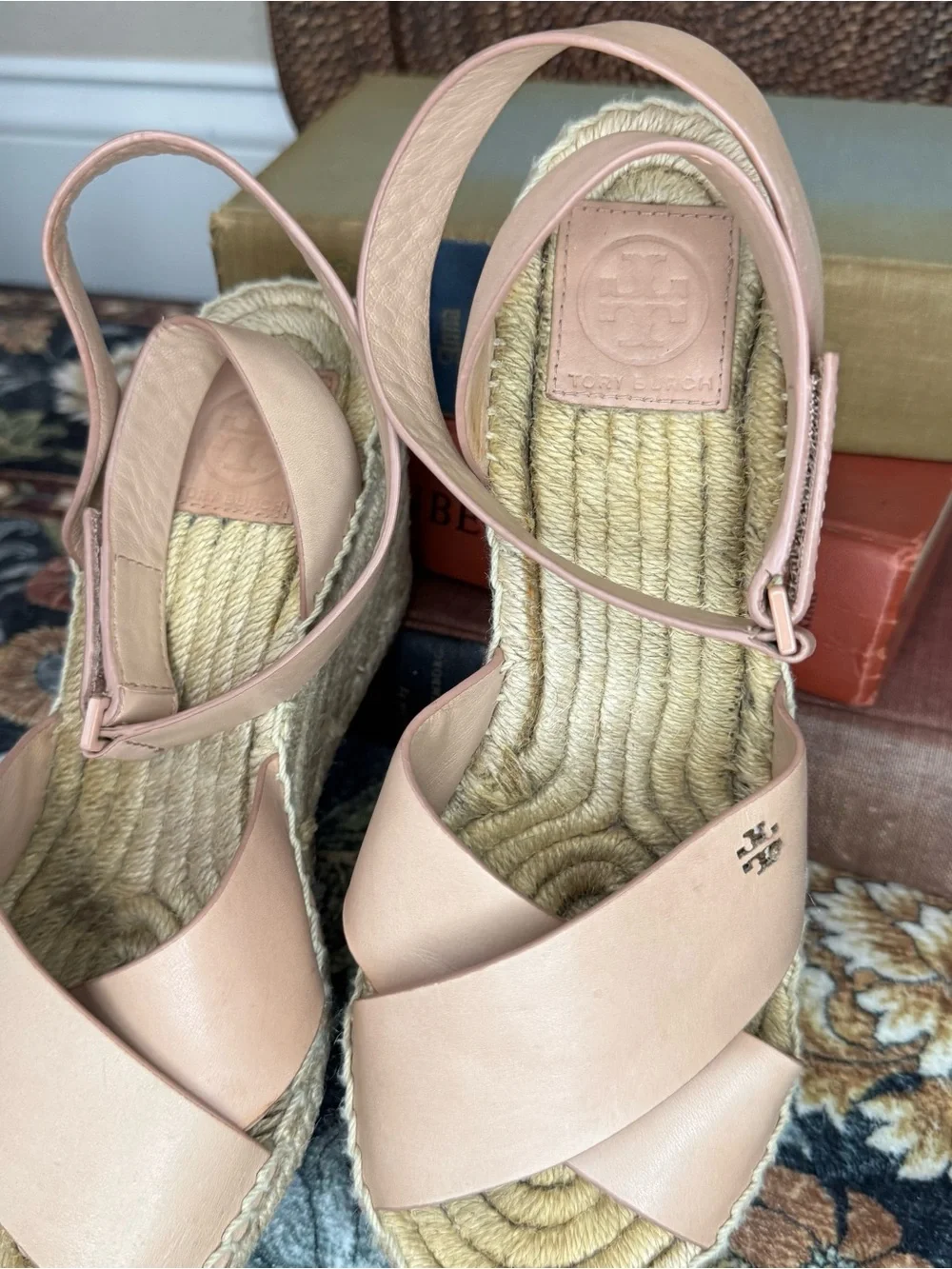 TORY BURCH | Bima Espadrille Wedge Sandals Size 9