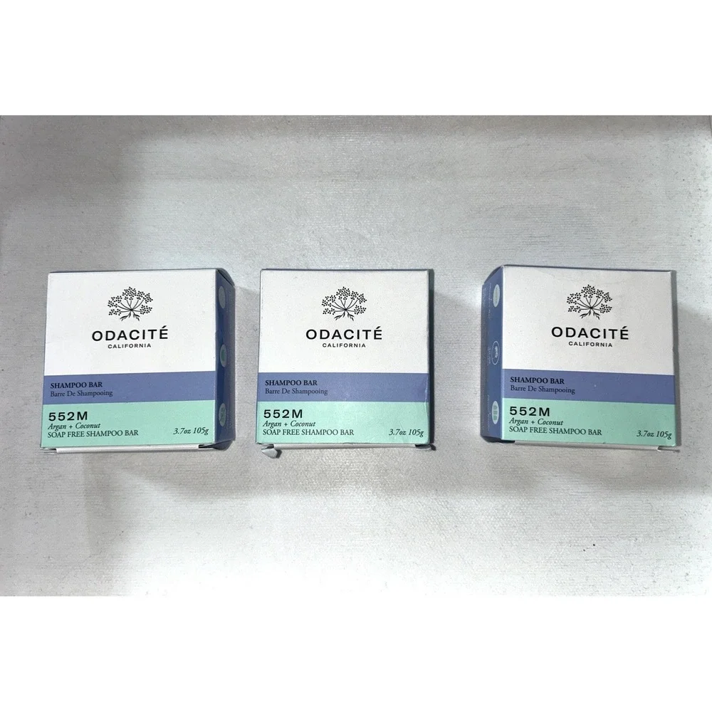 Odacite Argan & Coconut 552M Soap Free Shampoo Bars x 3