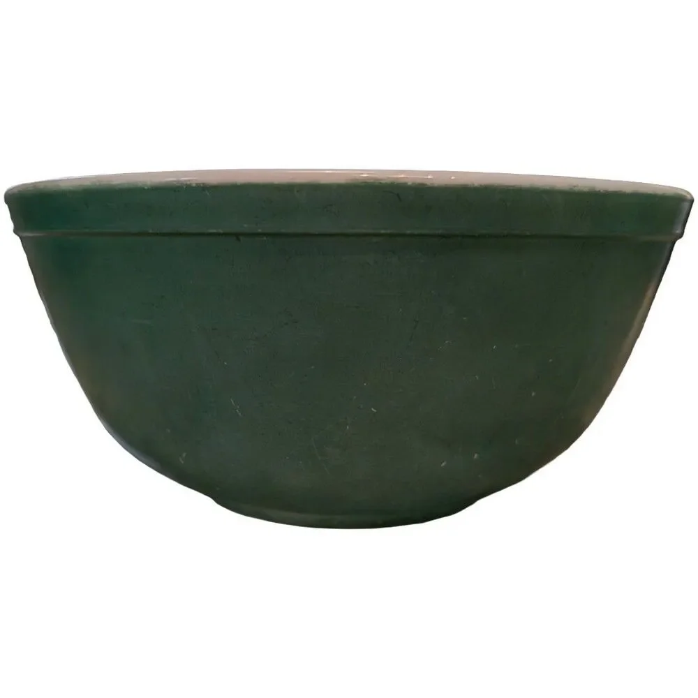 Vintage 1960s Pyrex Primary Colors Jade Green Mixing Bowl 403 2.5 Qt Opal Ware