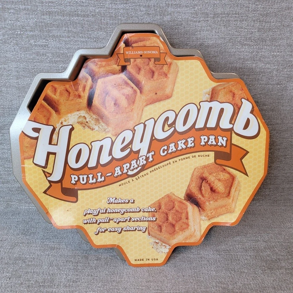 Nordic Ware Pull Apart Beehive Bee Hive Honeycomb Cake Pan Williams Sonoma NEW