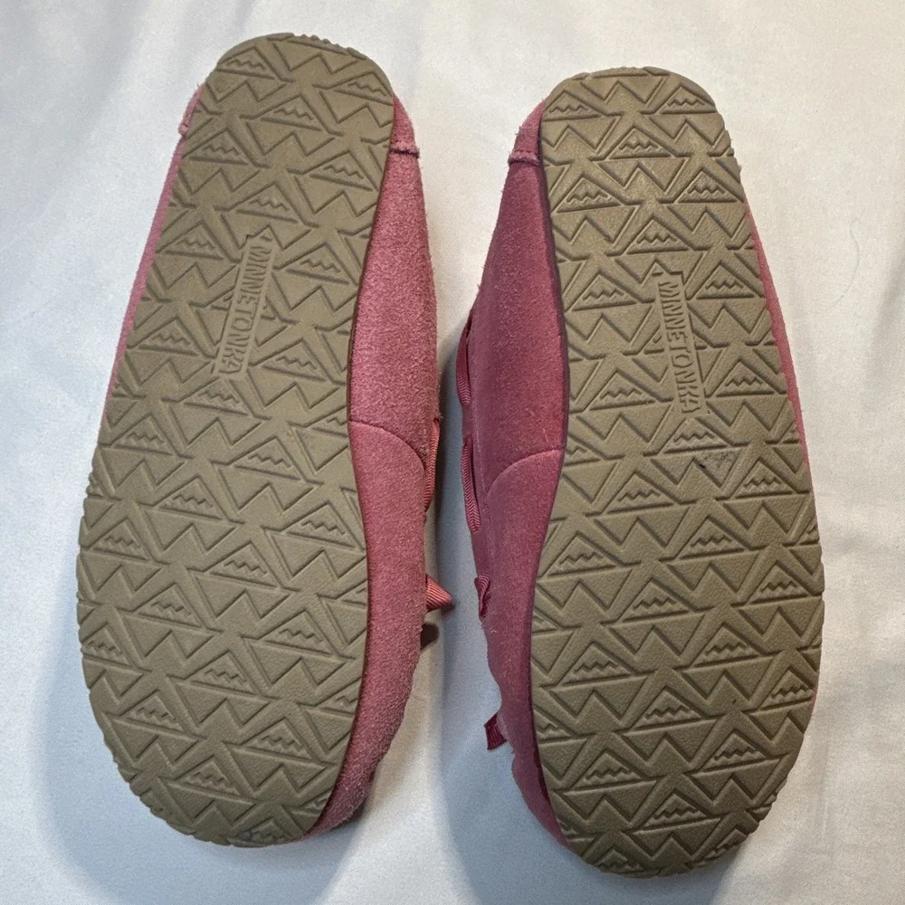 Minnetonka pink leather
