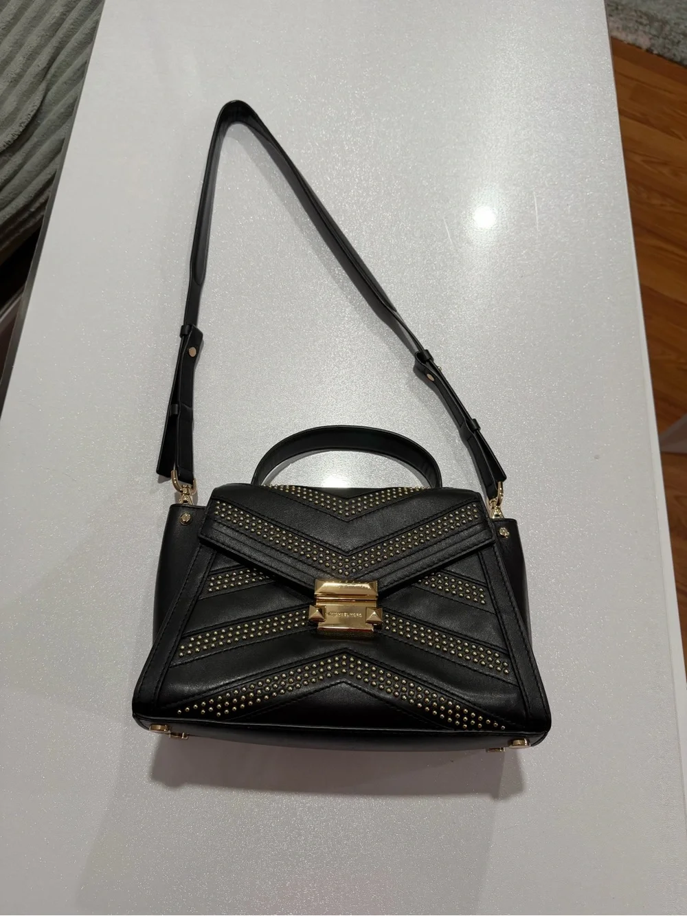 Michael Kors structured leather