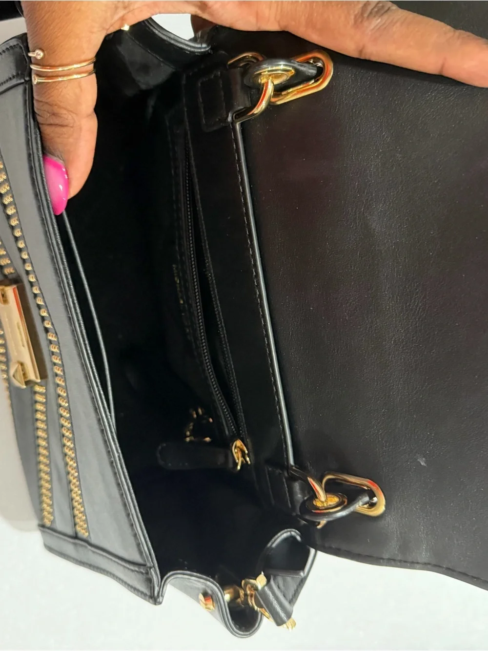 Michael Kors structured leather