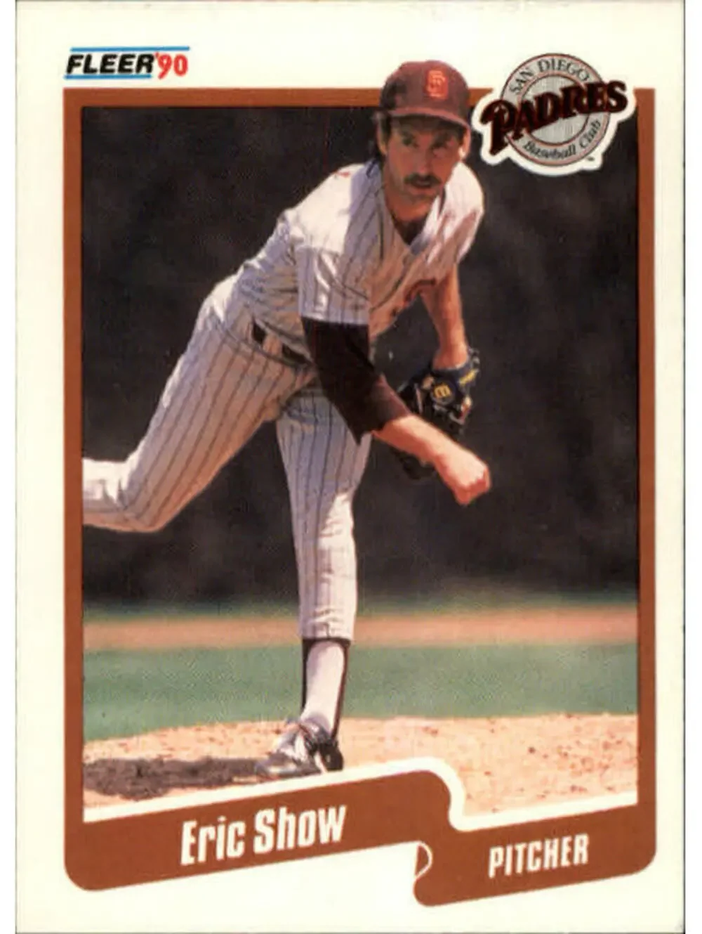 1990 Eric Show Fleer Baseball Card #169
