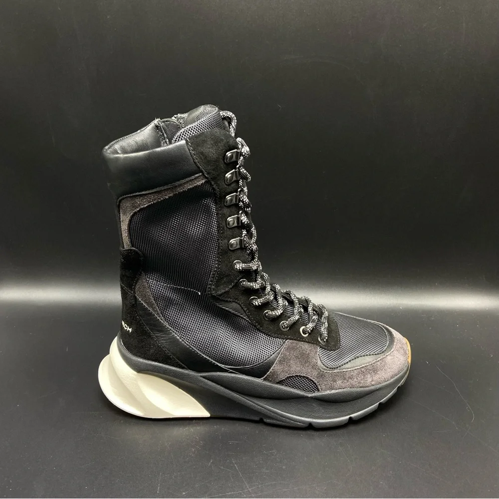 Tory Burch Sawyer Boxer High Top Sneaker Boots‎ Women's Size 6 New W/Box
