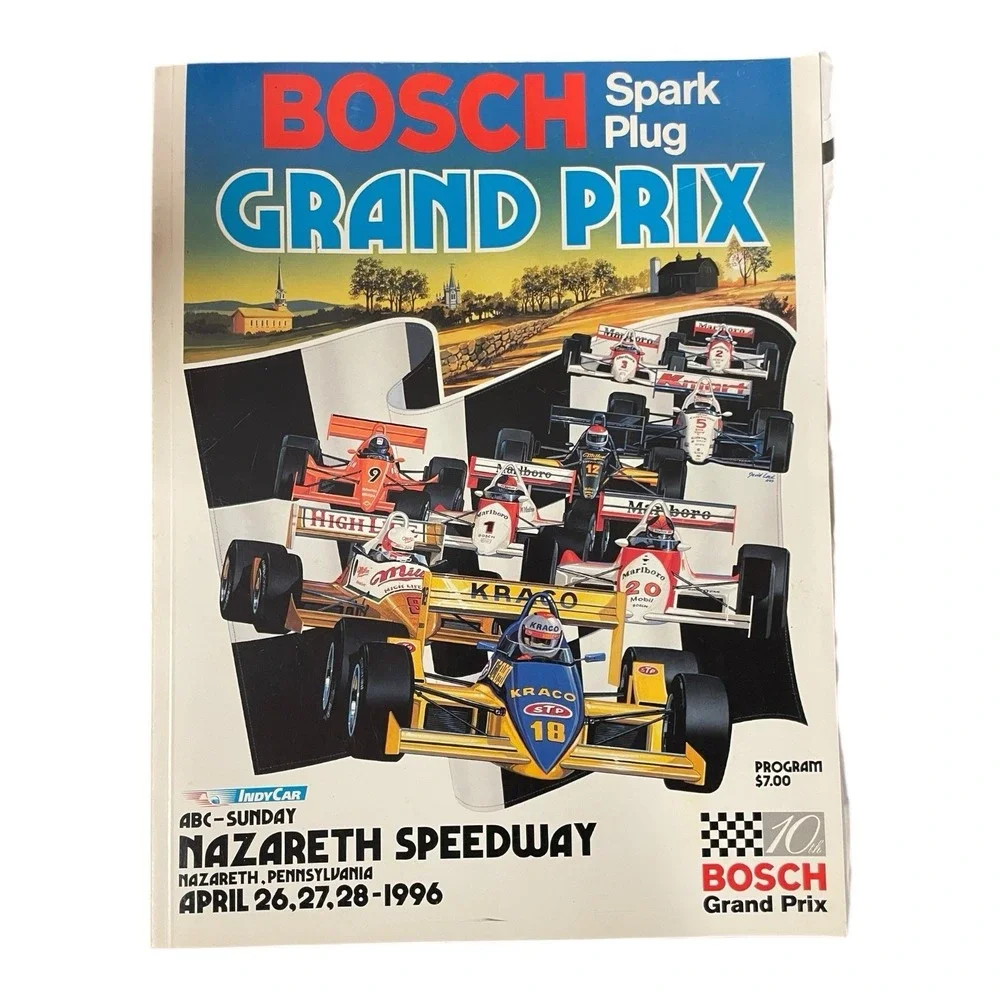 1996 INDY Car‎ Bosch Grand Prix Nazareth Speedway Program