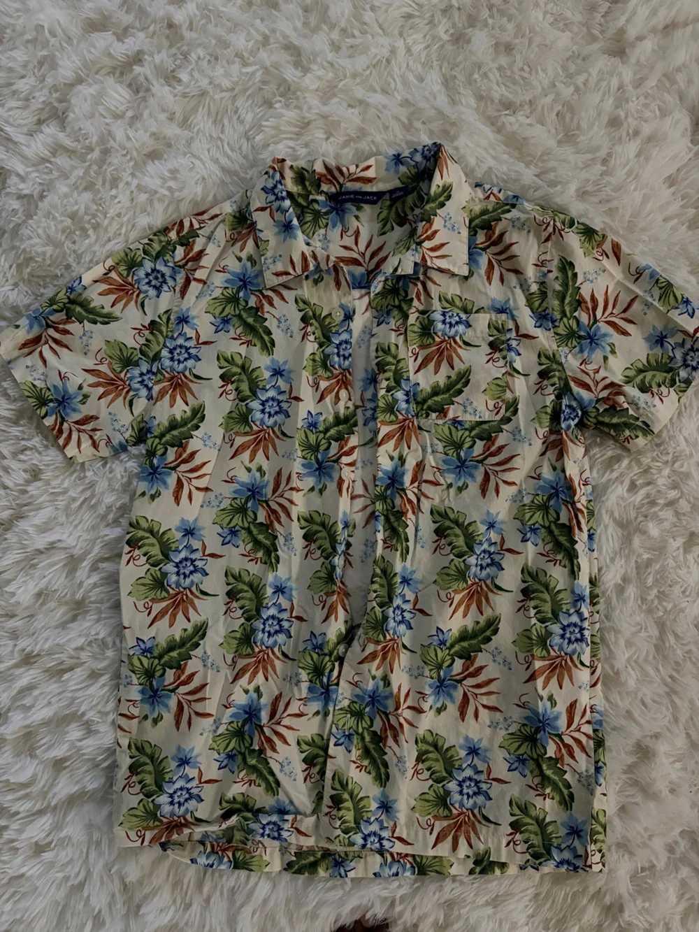 Janie and Jack Vacation Set: Shirt & Swim Trunks