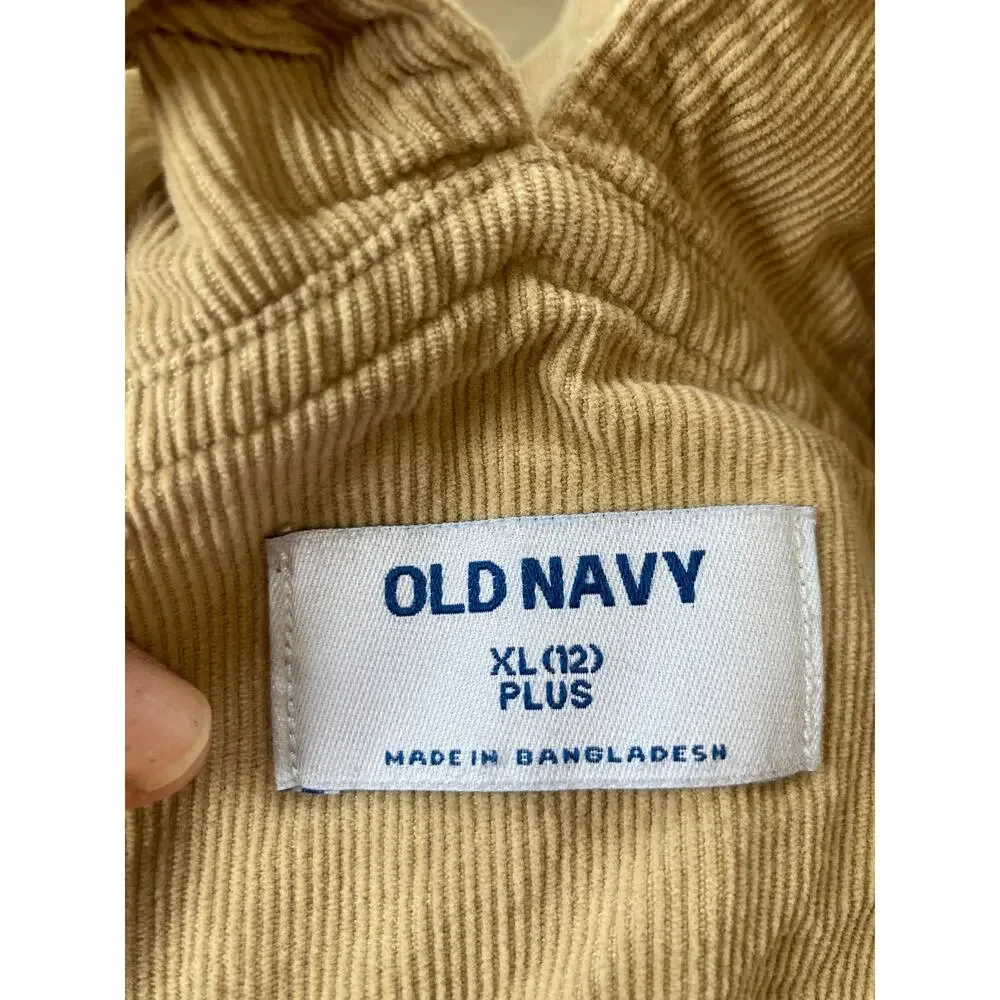 Old Navy Light Brown Corduroy Jumper, Size XL