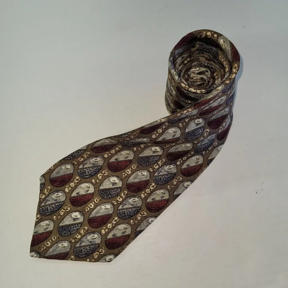 Bellagio Necktie Mens Tie Handmade/Union‎ Made in USA Silk Office Business