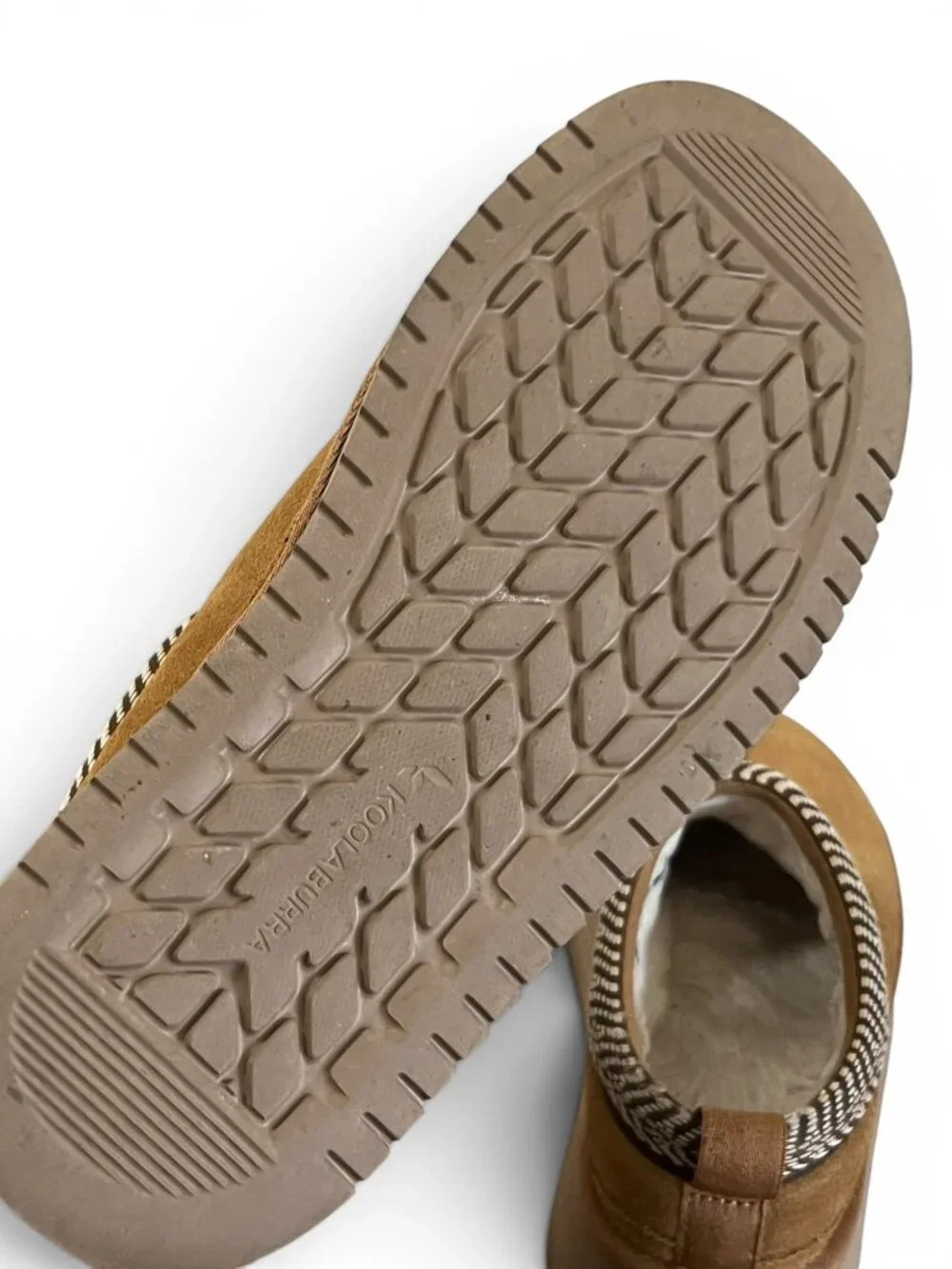 Koolaburra By UGG Womens Burre Platform Suede Slip-On Shoes Chestnut Size 7