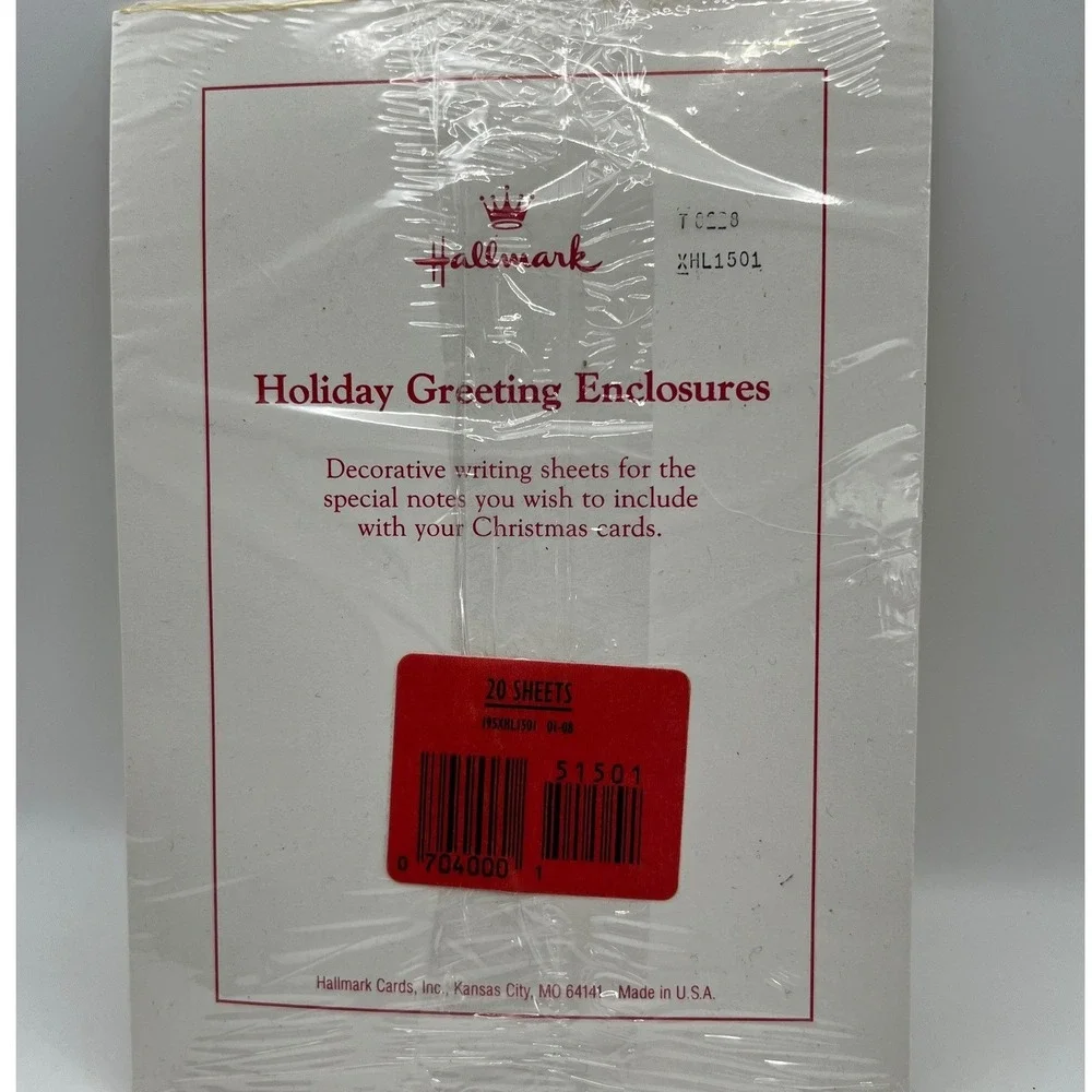 Hallmark Canadian Geese Holiday Greeting Enclosure Sheets Sealed 20 Sheets VTG