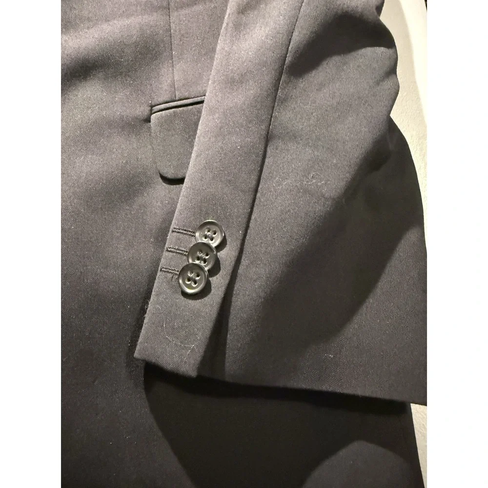 Banana Republic Blazer 38R Black Wool Modern Fit Cerruti Fabric Sport Coat Mens‎