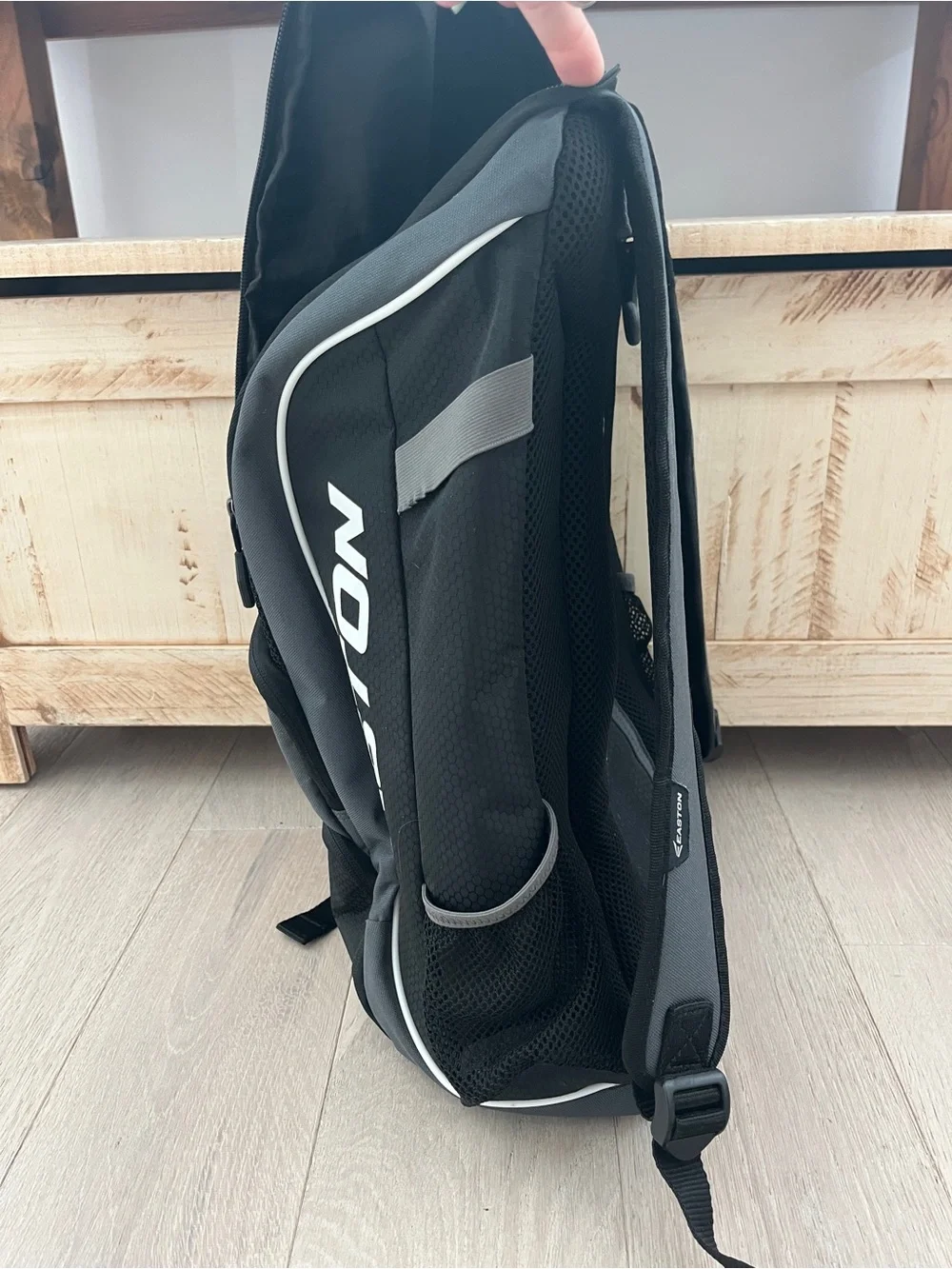 Easton Black and Gray Kid’s Athletic Baseball, Tball Backpack