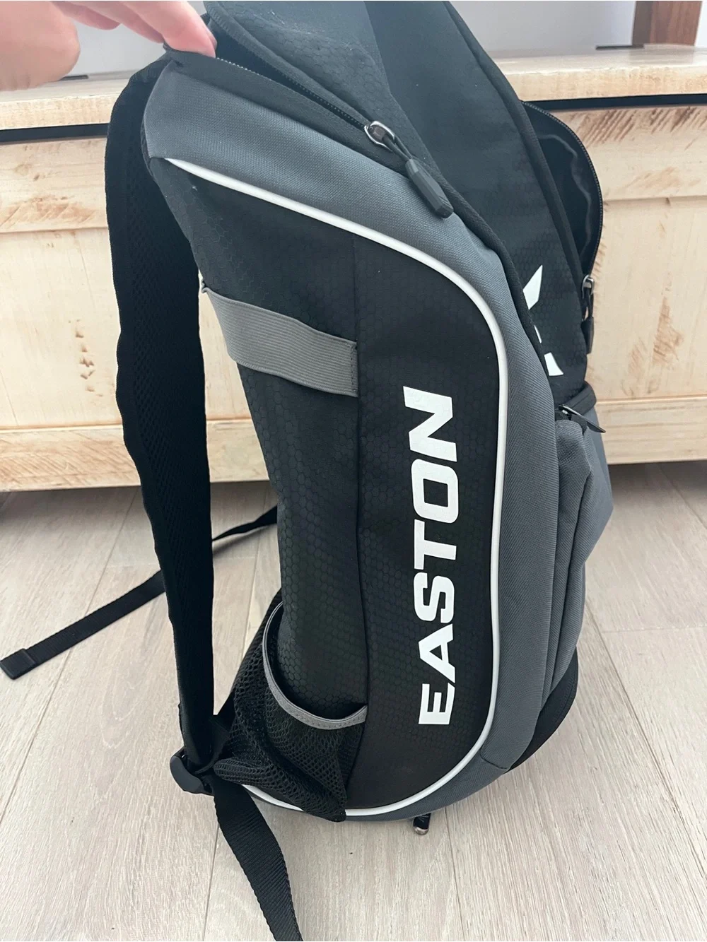 Easton Black and Gray Kid’s Athletic Baseball, Tball Backpack