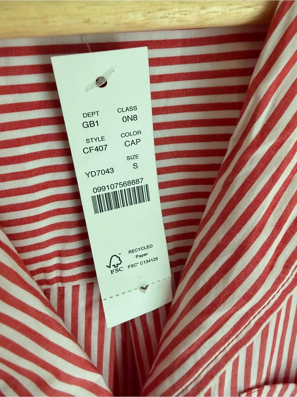 J. Crew Red and White Striped Pajama Set size Small NWT