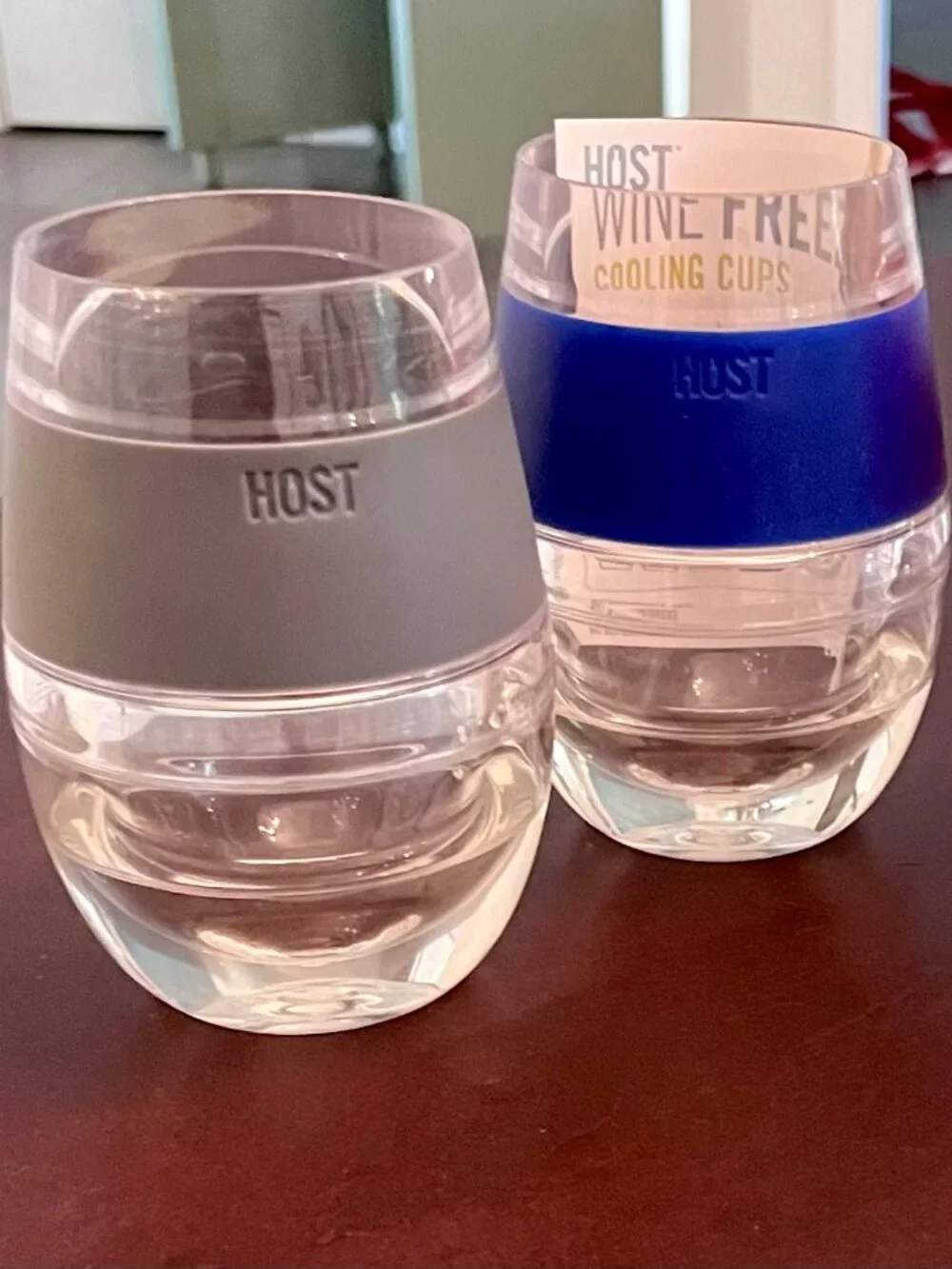 Host Freeze Wine Glasses, Cooling Cups, 8.5 oz, Set of 4, Assorted Colors