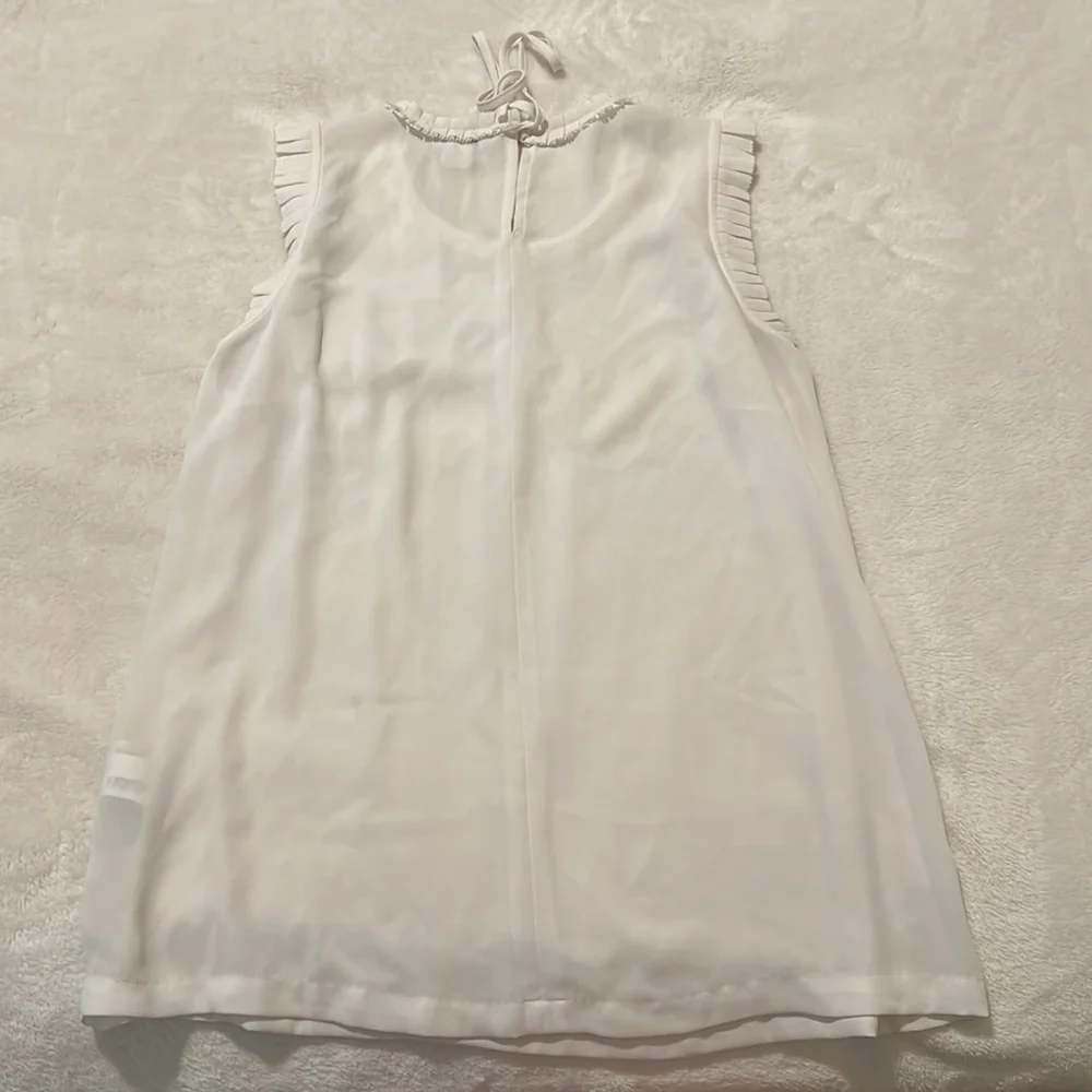 J crew sleeveless blouse