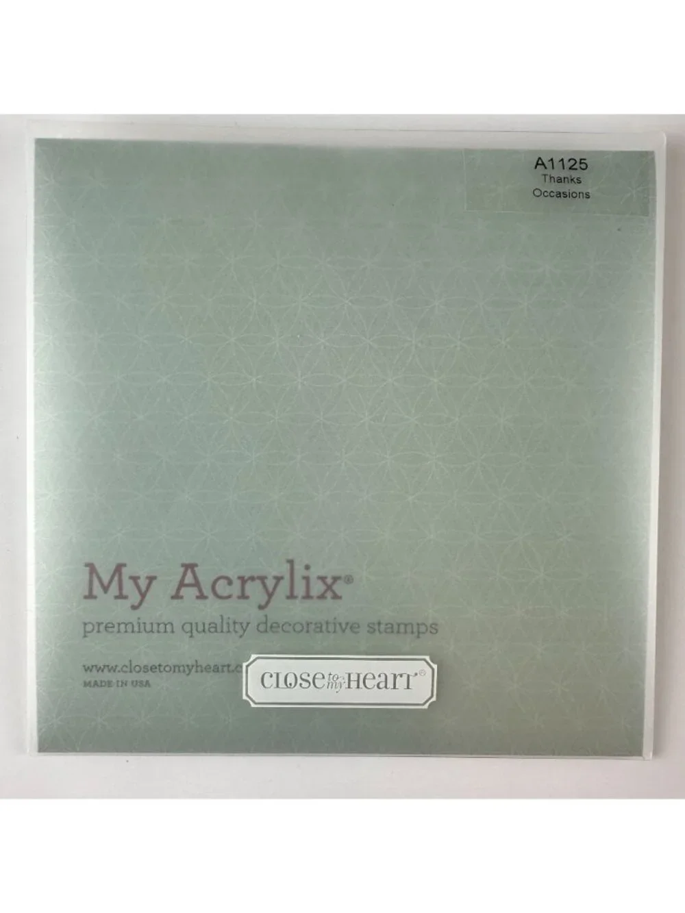 Close To My Heart durable acrylix card