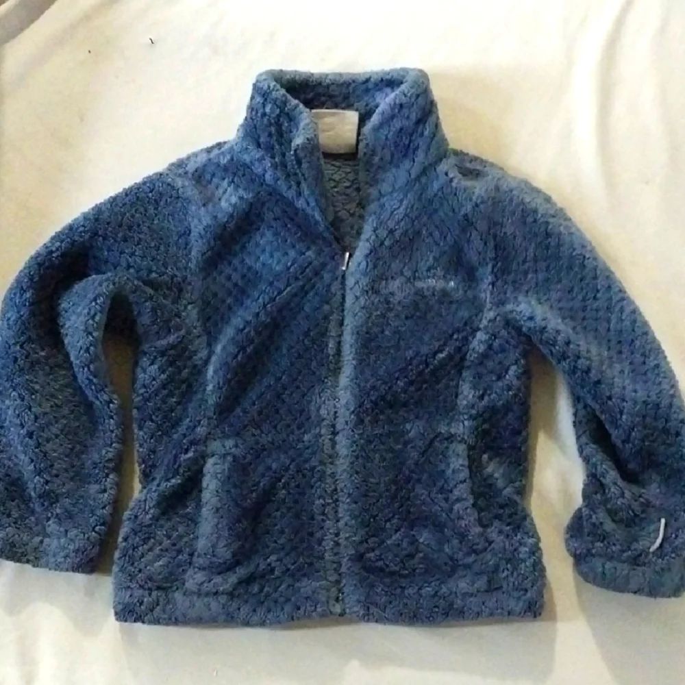 Columbia Fuzzy Fleece Blue Kids Jacket XXS 4/5