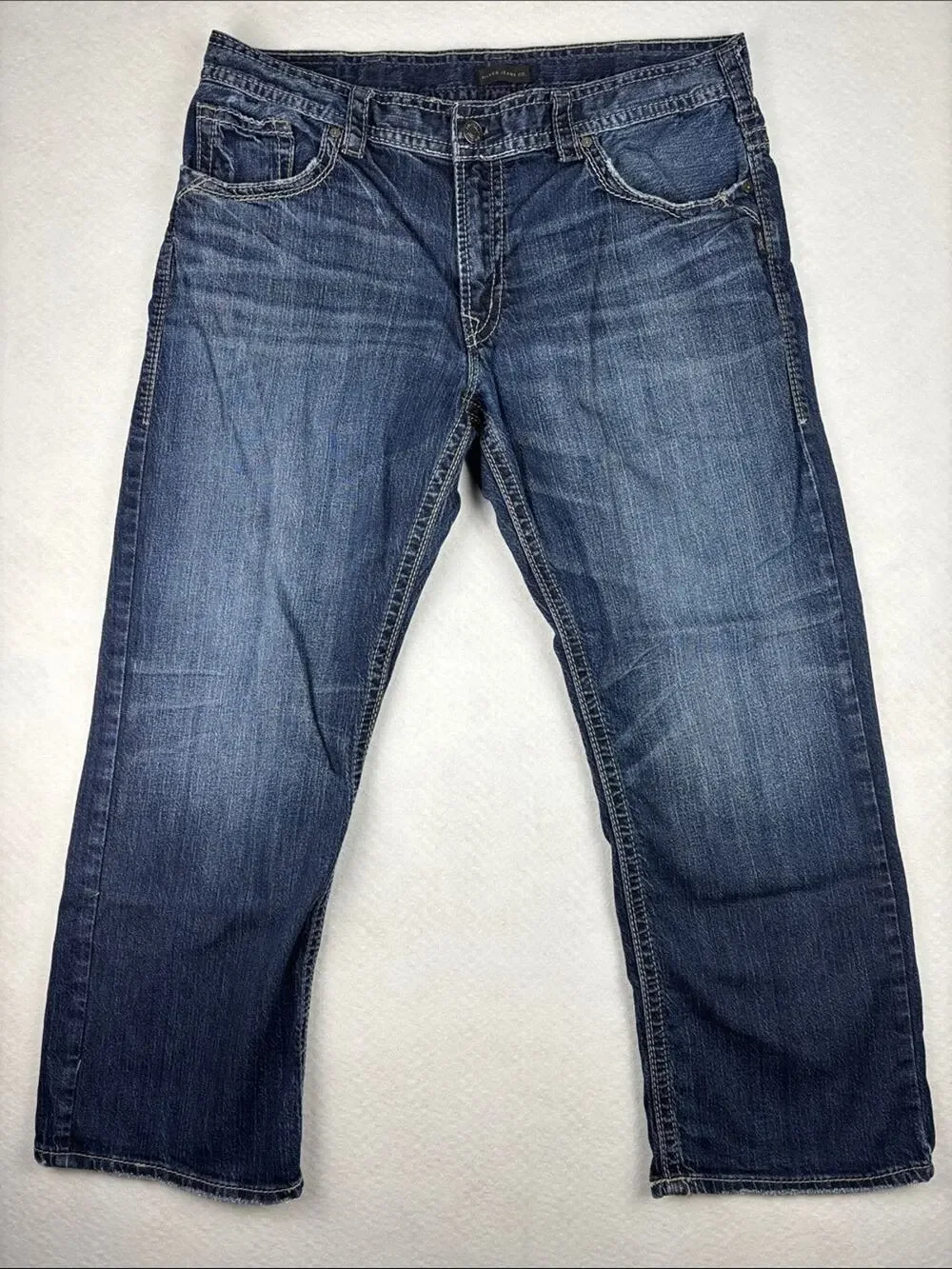 Silver Jeans 38x30 Gordie Men’s Medium Wash Relaxed Western
