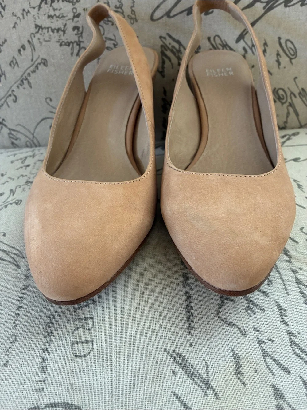 Eileen Fisher Milla Slingback sandals  Nubuck Leather NWOT