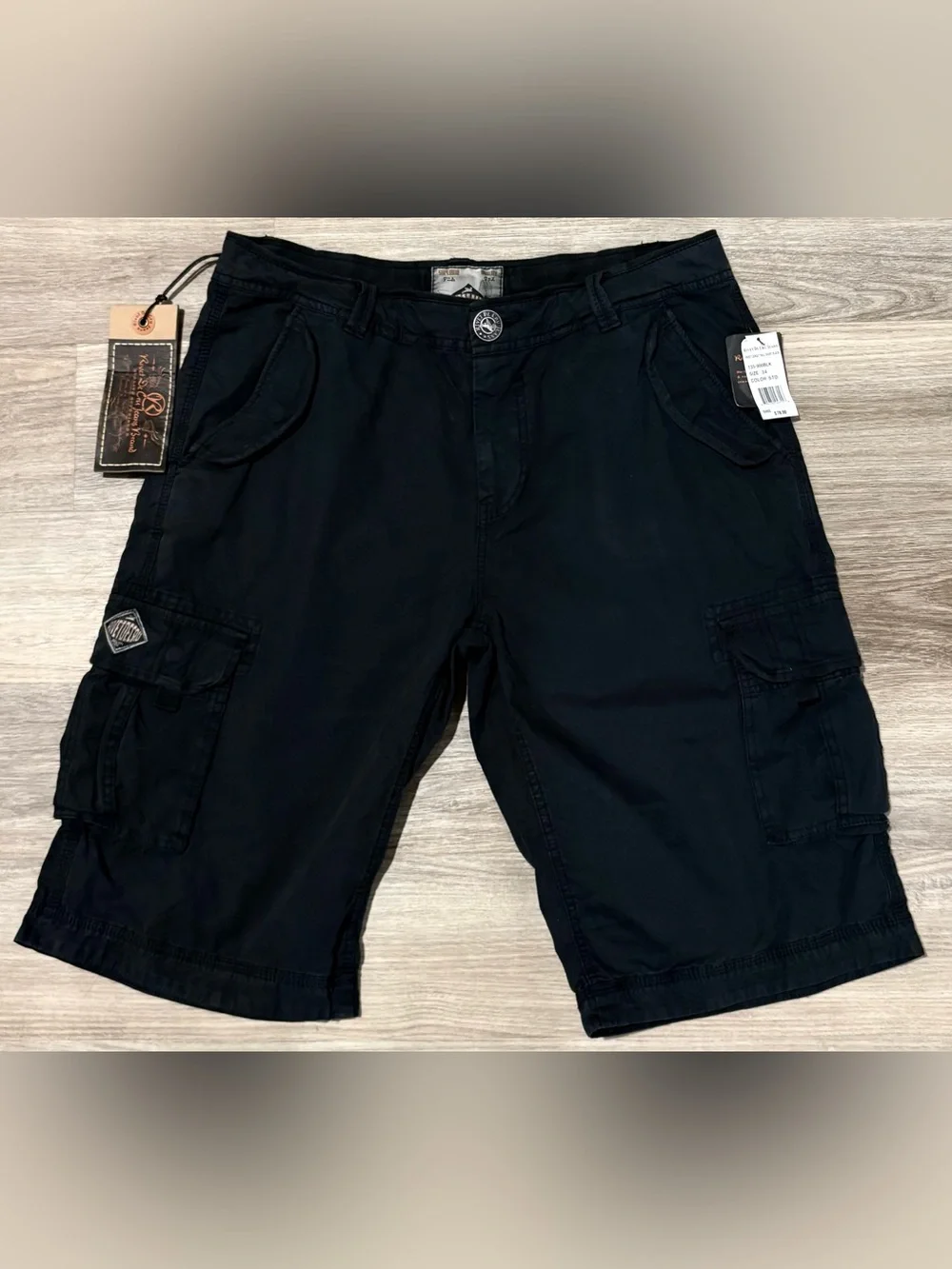 Rivet de Cru Jean Twill Cargo Shorts size 34 MSRP $78 New with Tags