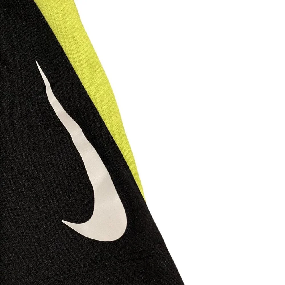 Nike 4T Black & Neon Yellow Athletic Shorts