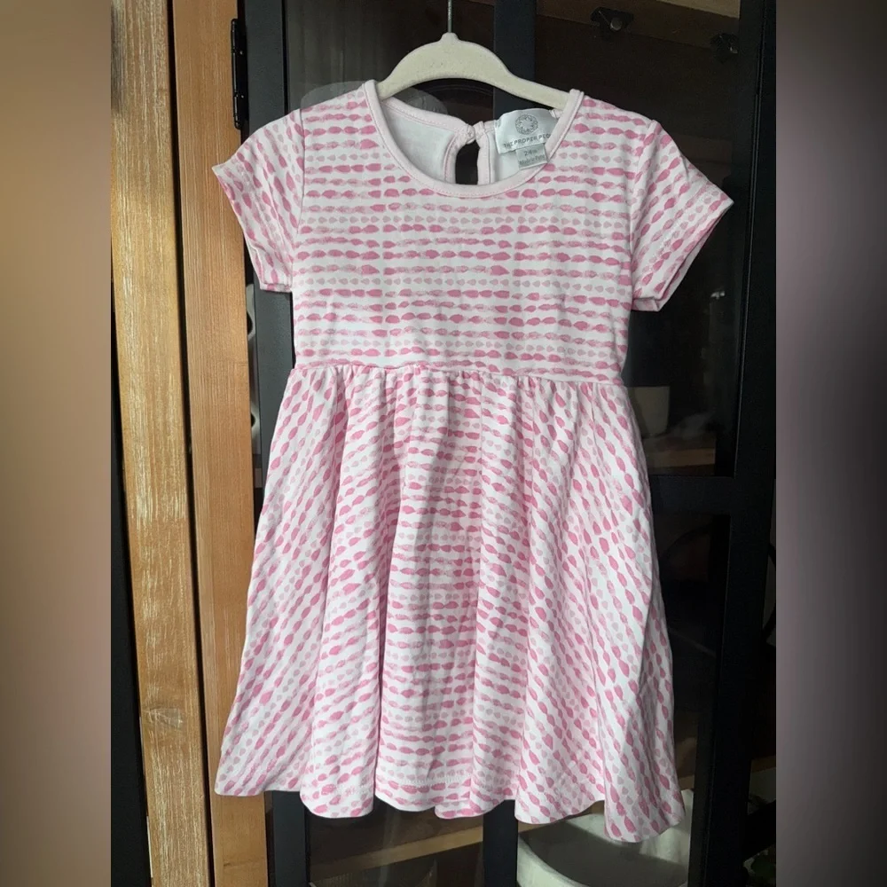 the Proper Peony pima dress play short sleeve print toddler girl casual flare
