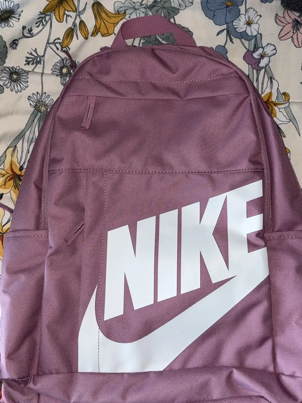 Nike Mauve Pink Backpack with White Logo