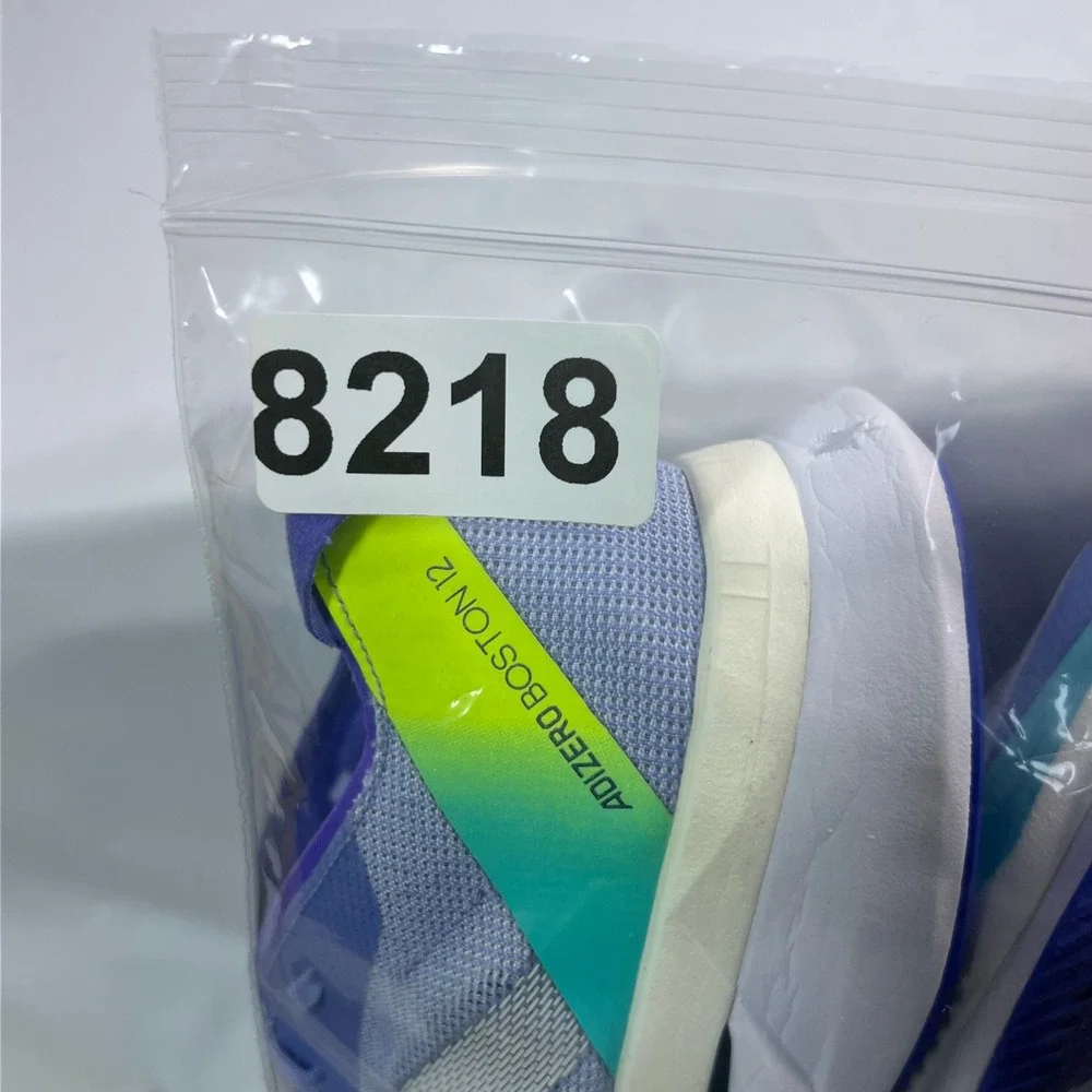 adidas Adizero Boston 12 Women's 8  Running Shoes  Blue Spark Metallic Training
