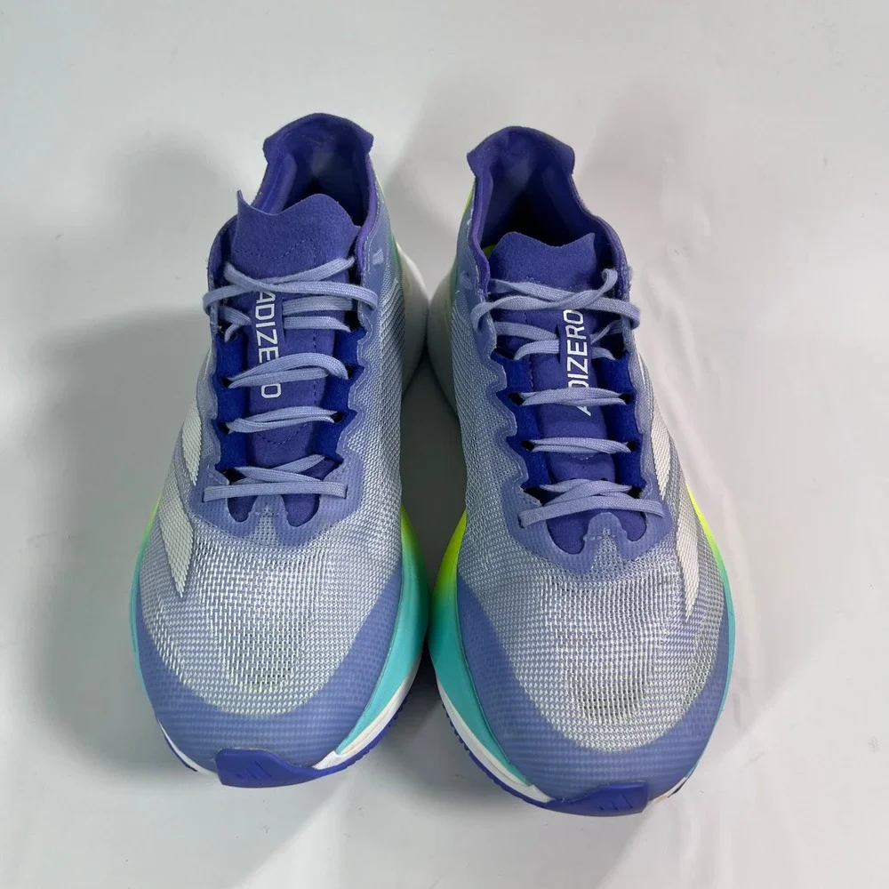 adidas Adizero Boston 12 Women's 8  Running Shoes  Blue Spark Metallic Training