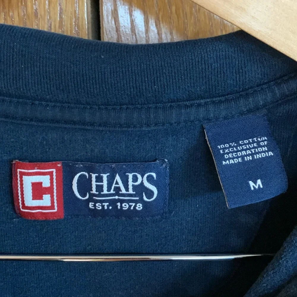 ✨Chaps Blue QuarterZip‎ Sweater Men's Size Medium
