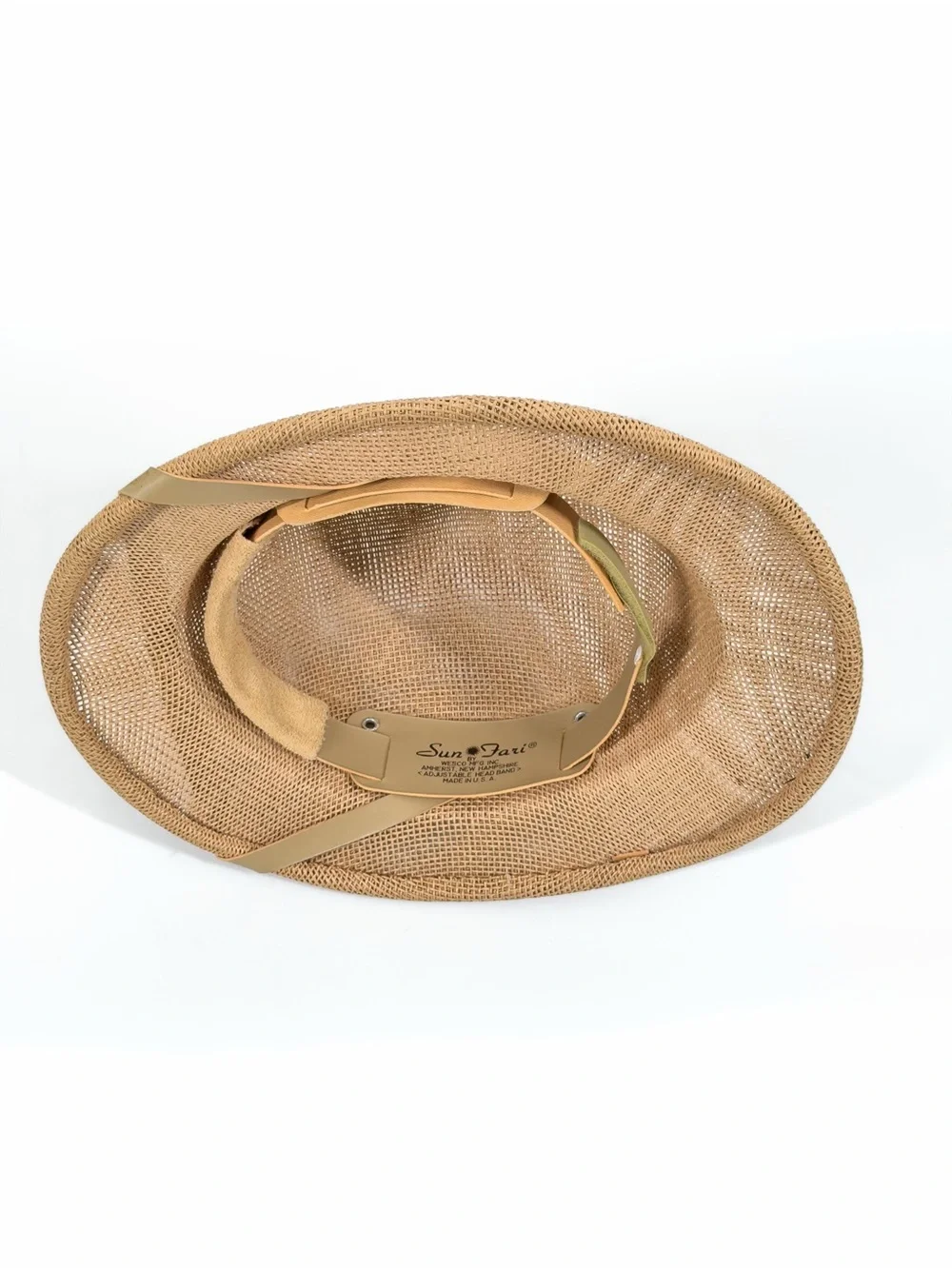 Sun Fari San Diego Zoo Wild Animal Park Straw Safari Hat Pith Helmet Made in USA