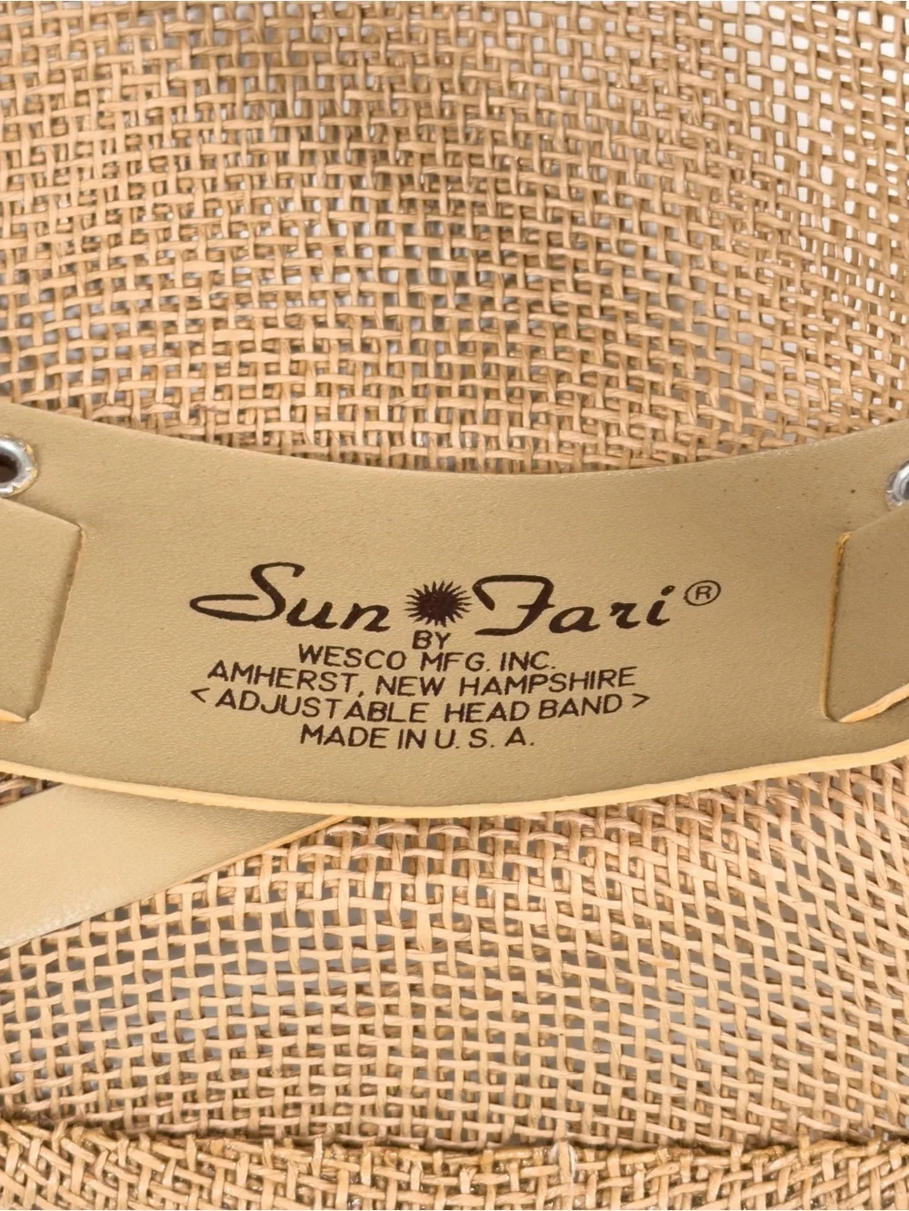 Sun Fari San Diego Zoo Wild Animal Park Straw Safari Hat Pith Helmet Made in USA