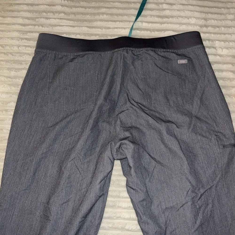 FIGS Zamora Jogger Pants Womens 2XL Petite Gray High Waisted Scrub Bottom