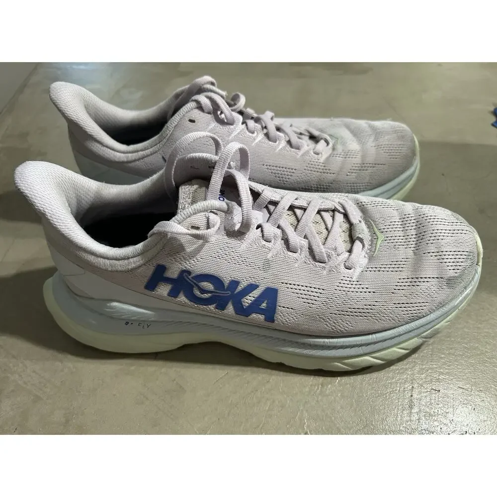 Hoka One One wear orchid shoes