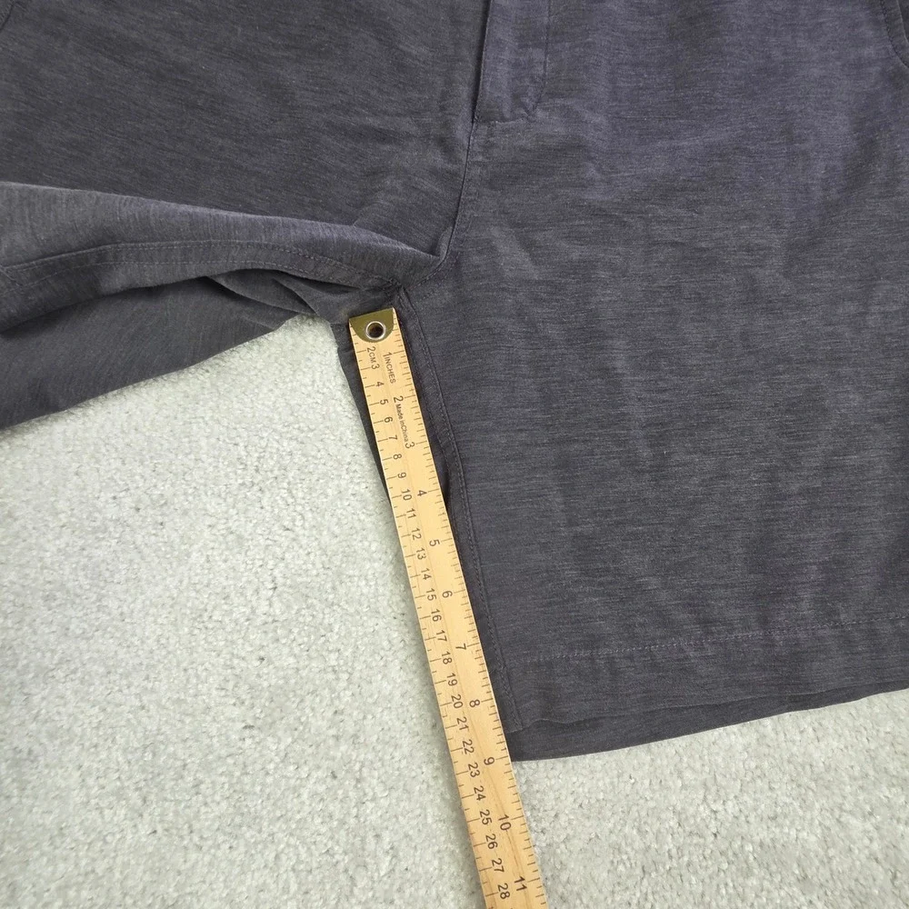 Faherty All Day Shorts Mens 38 Gray Flat Front Stretch Lightweight‎