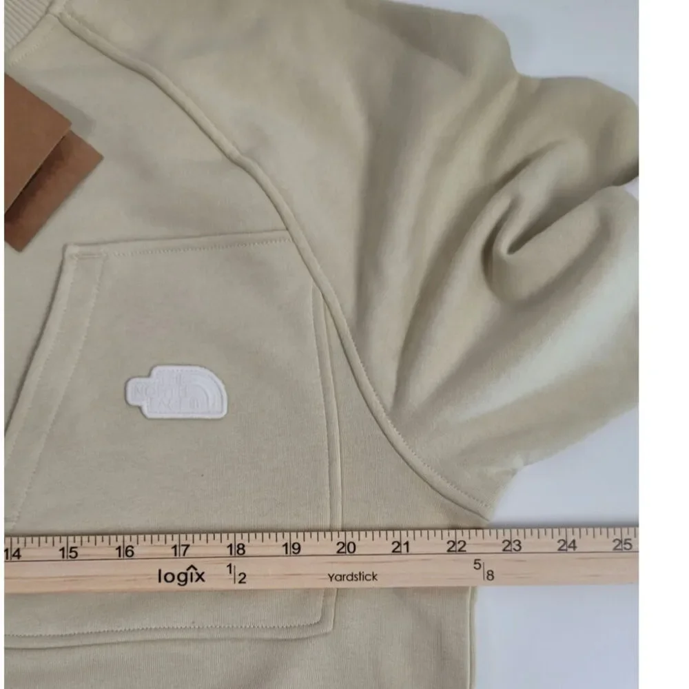 TNF Terry Relaxed Crew Sweatshirt & Short Set in Gravel, sz Medium