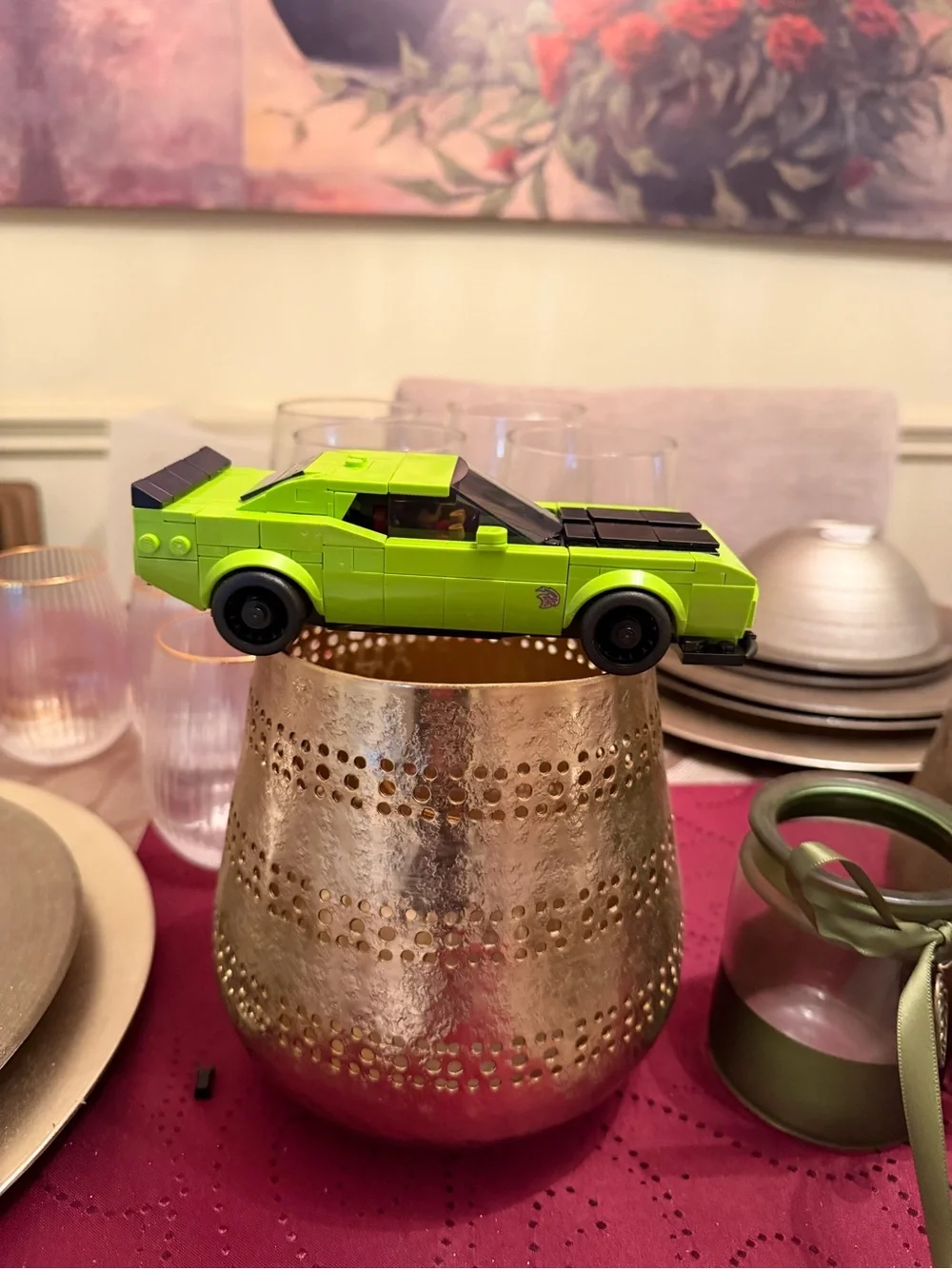 LEGO Speed Champions Lime Green Muscle Car