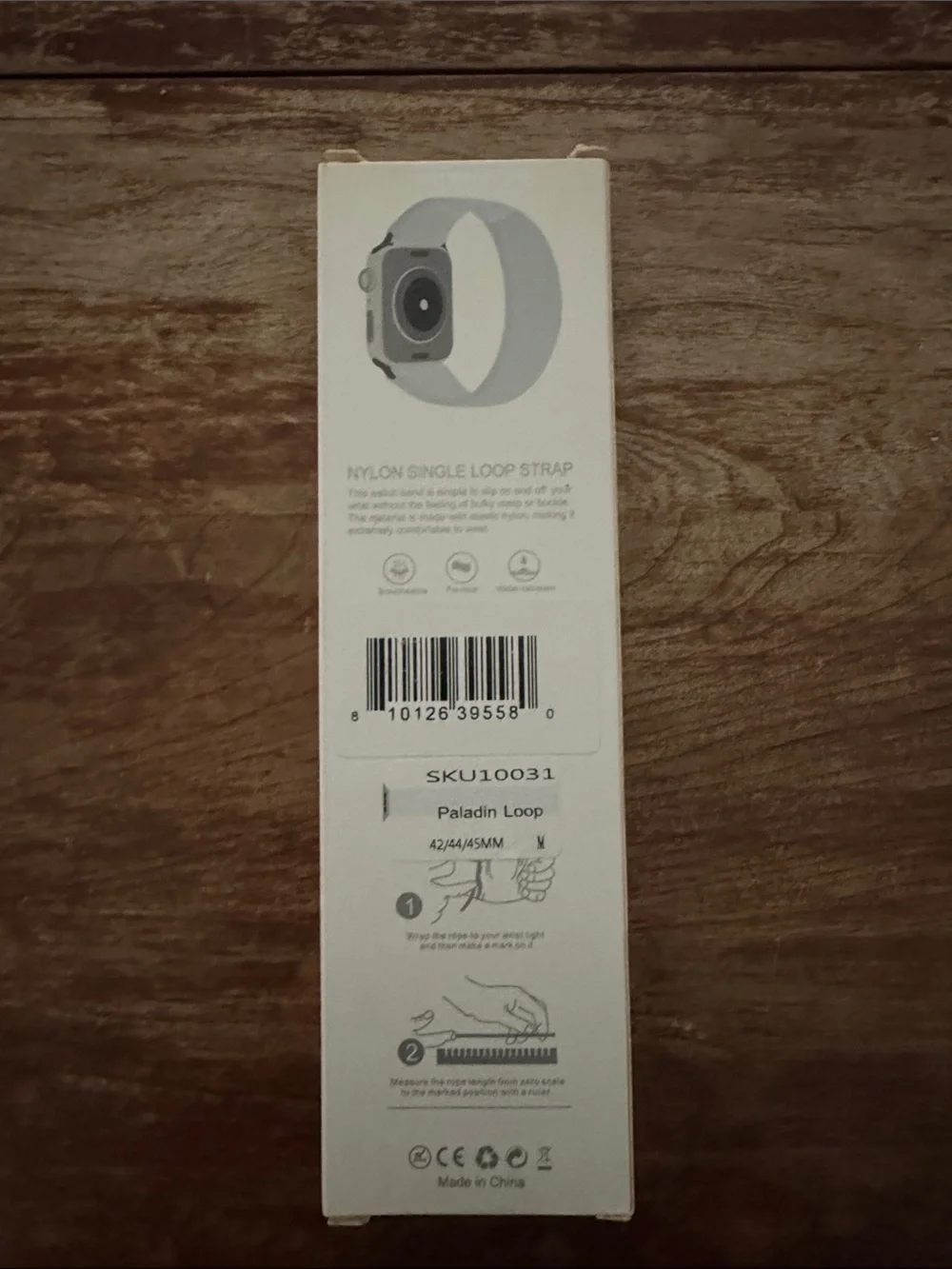 White Nylon Loop Watch Band for Smartwatches