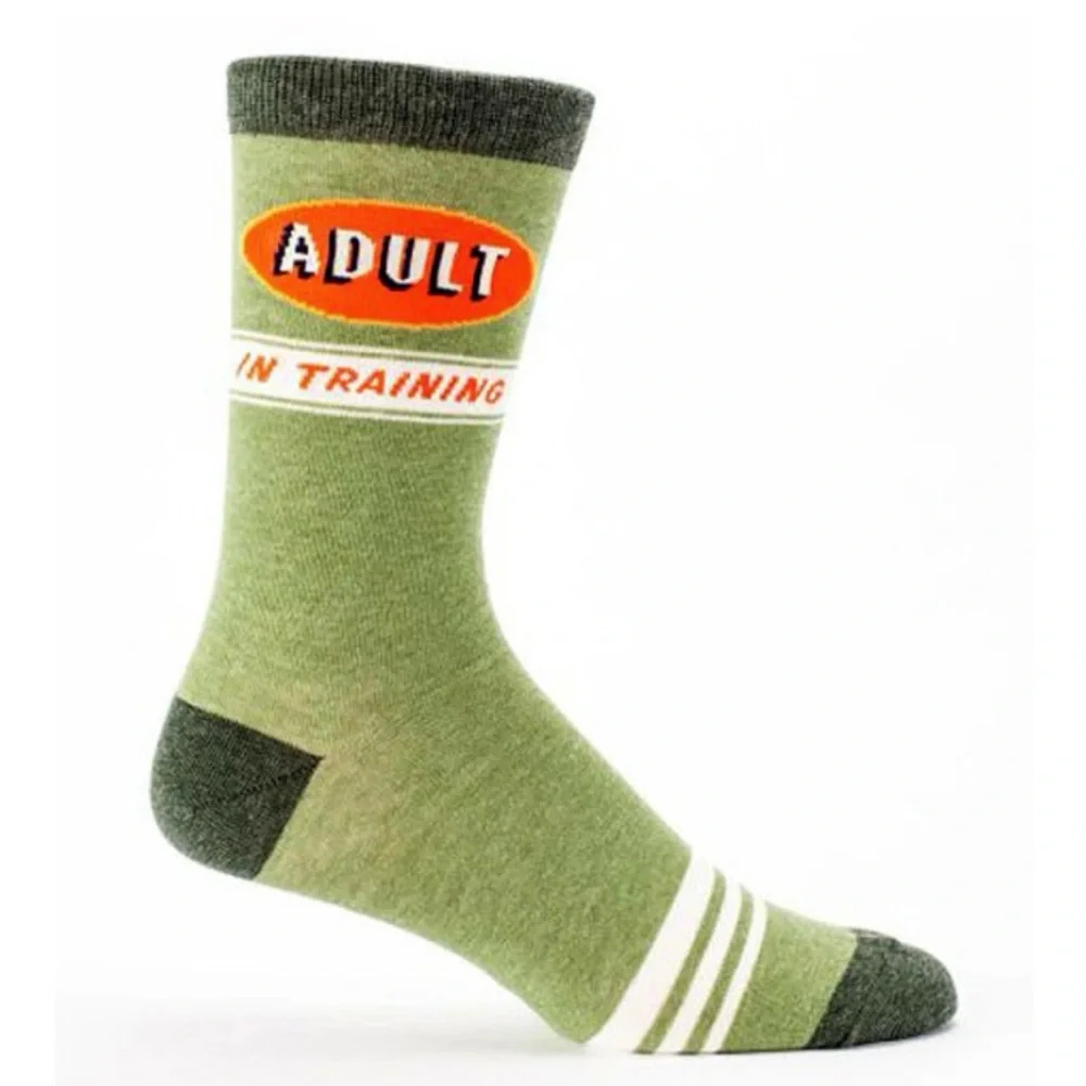Blue Q “Adult in Training” Crew Socks | Funny Gift Socks | NWT