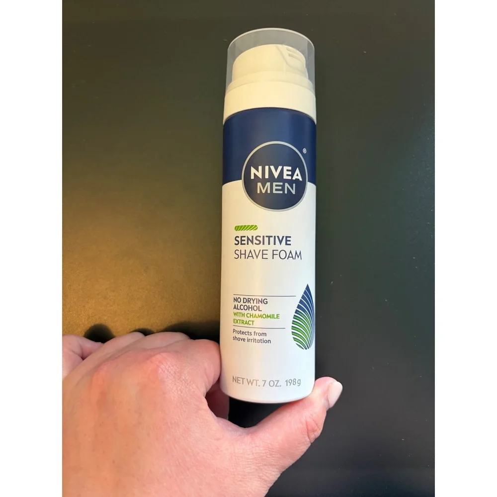 Nivea Men Sensitive‎ Shave Foam 7oz With Chamomile Extract No Drying Alcohol