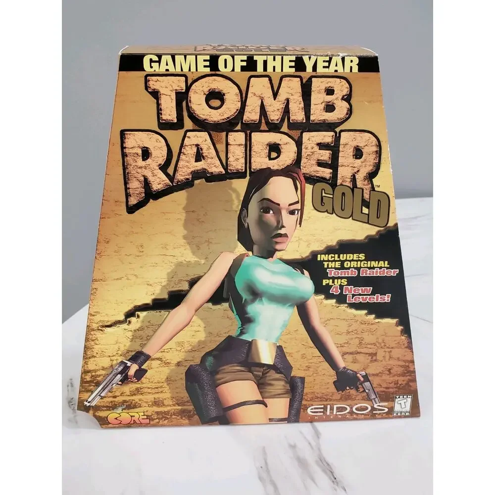 Tomb Raider Gold Trapezoid Big Box Sealed 1998‎ PC CD Rom