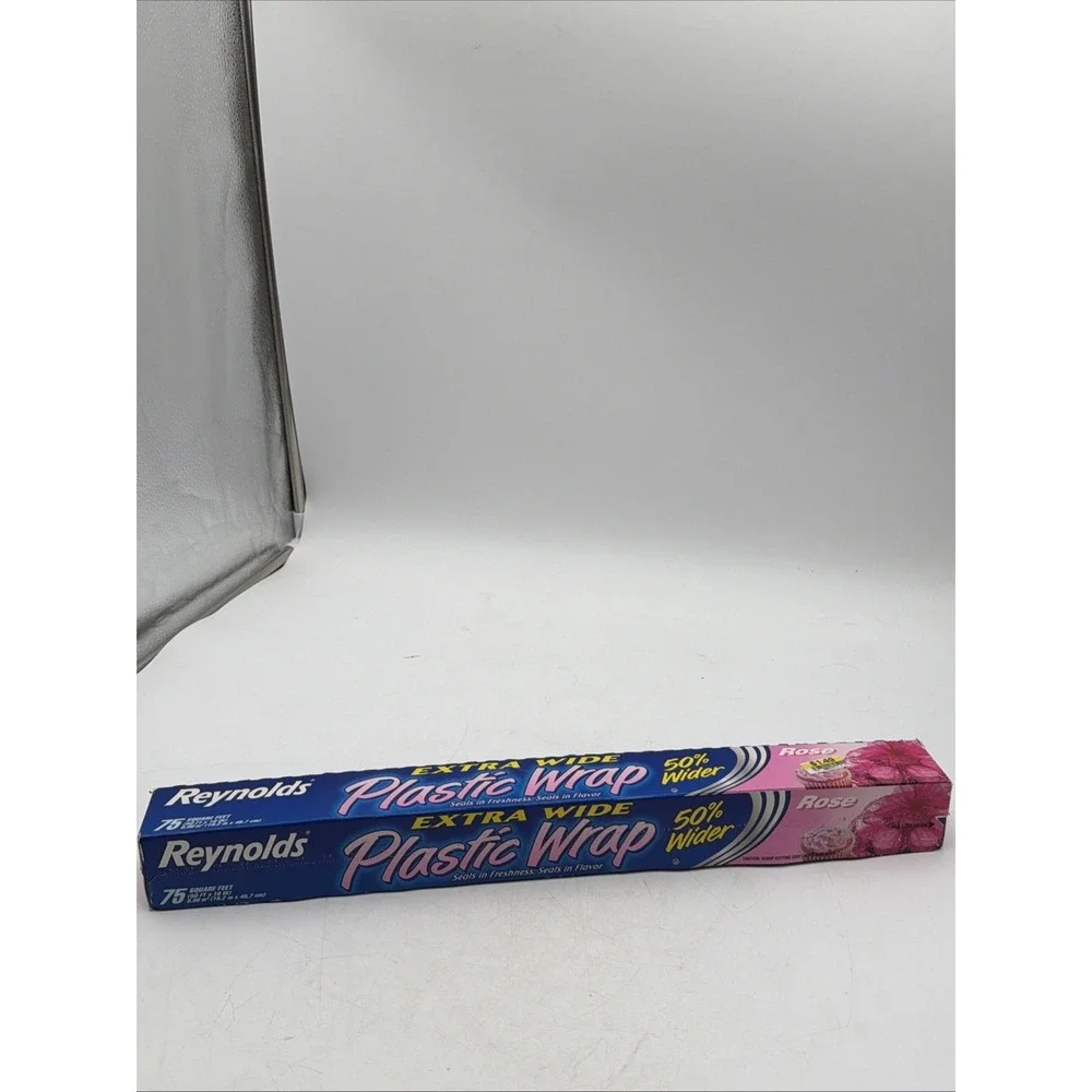Y2K Vintage Reynolds Rose Extra Wide Plastic Wrap 75 Sq Feet(50'x18