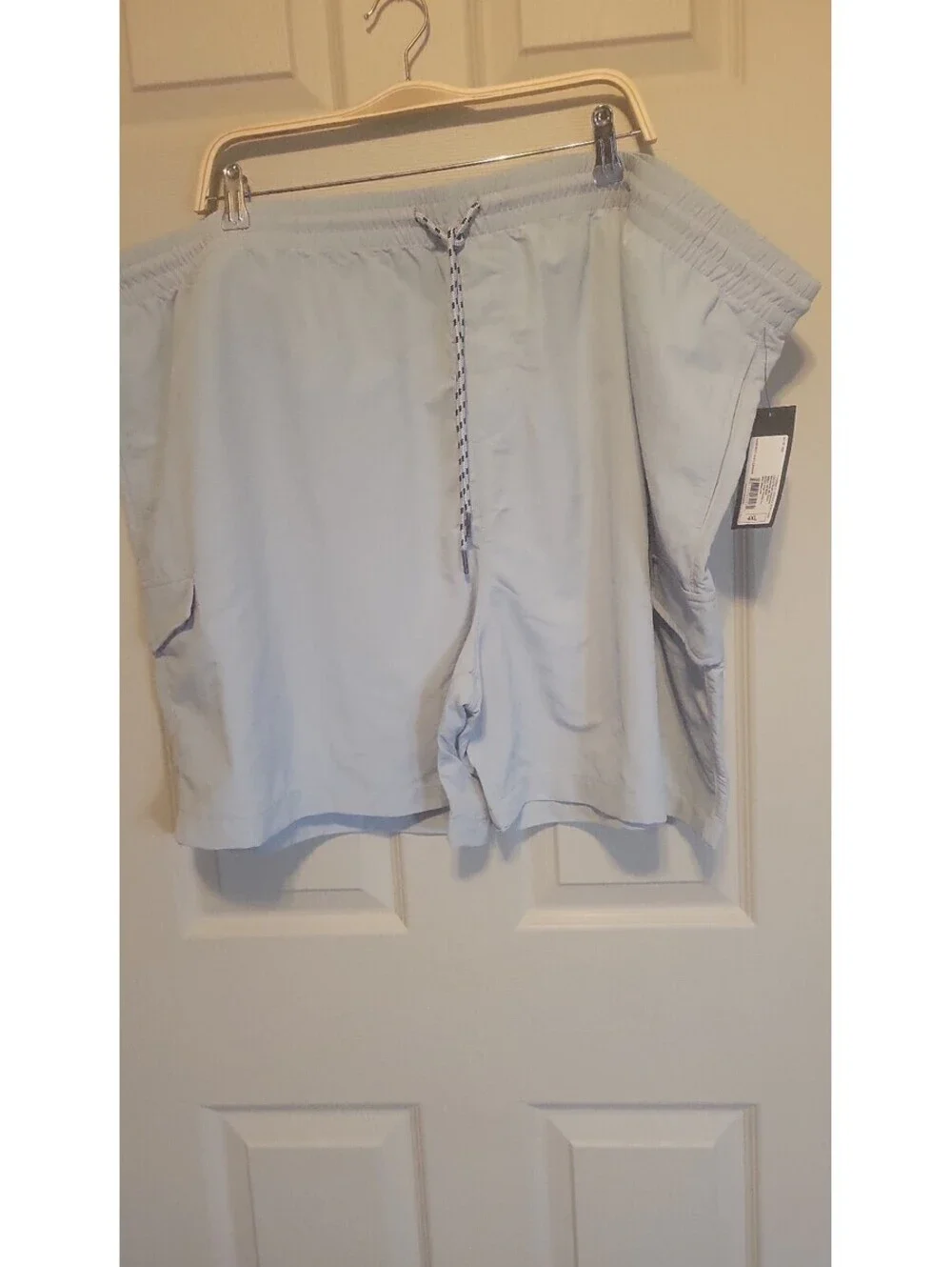 Original Use Light Gray 4XL Athletic Shorts with Drawstring Waist