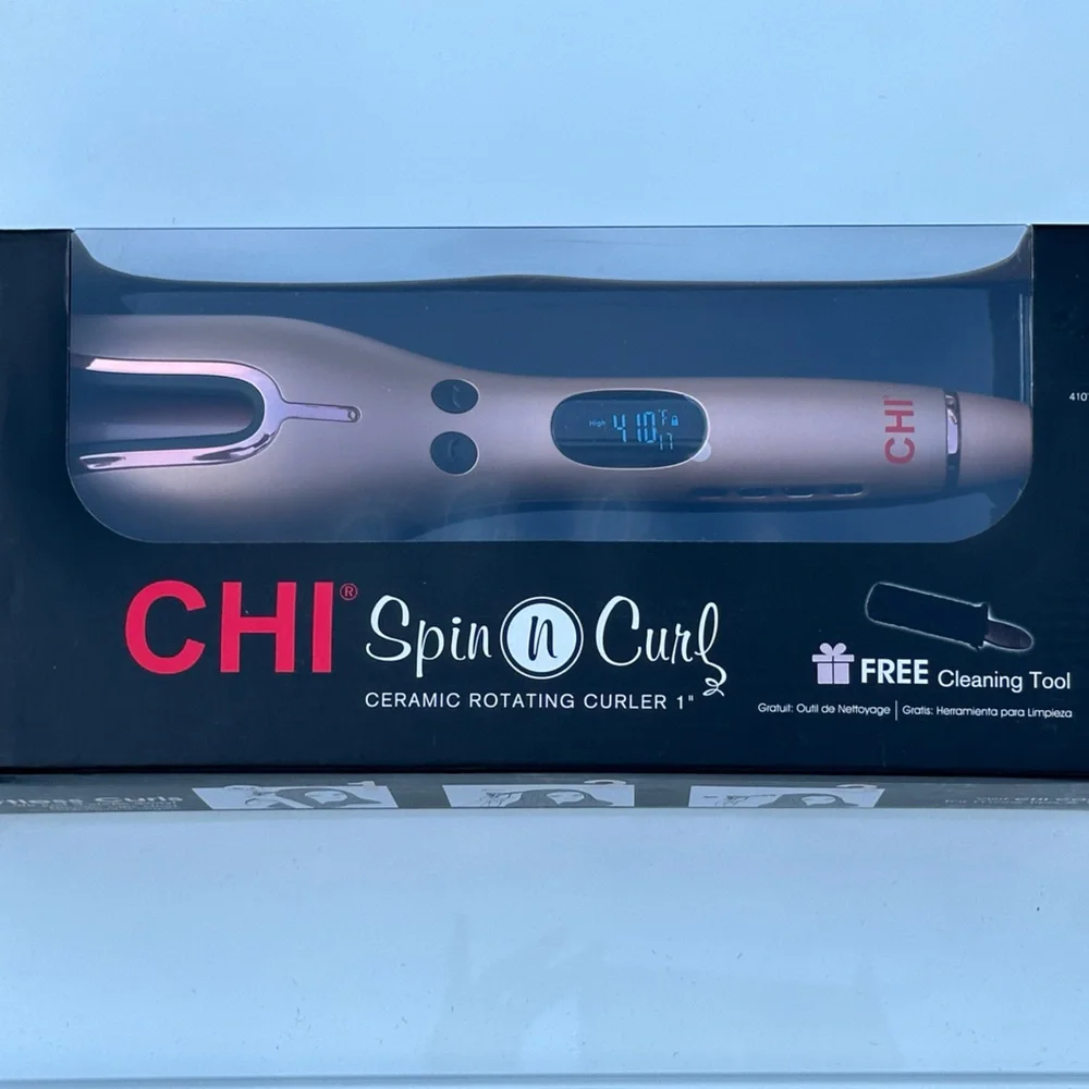 NIB CHI Spin n Curl Ceramic Rotating Curler 1