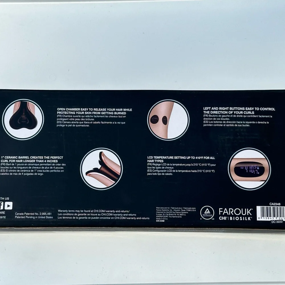 NIB CHI Spin n Curl Ceramic Rotating Curler 1