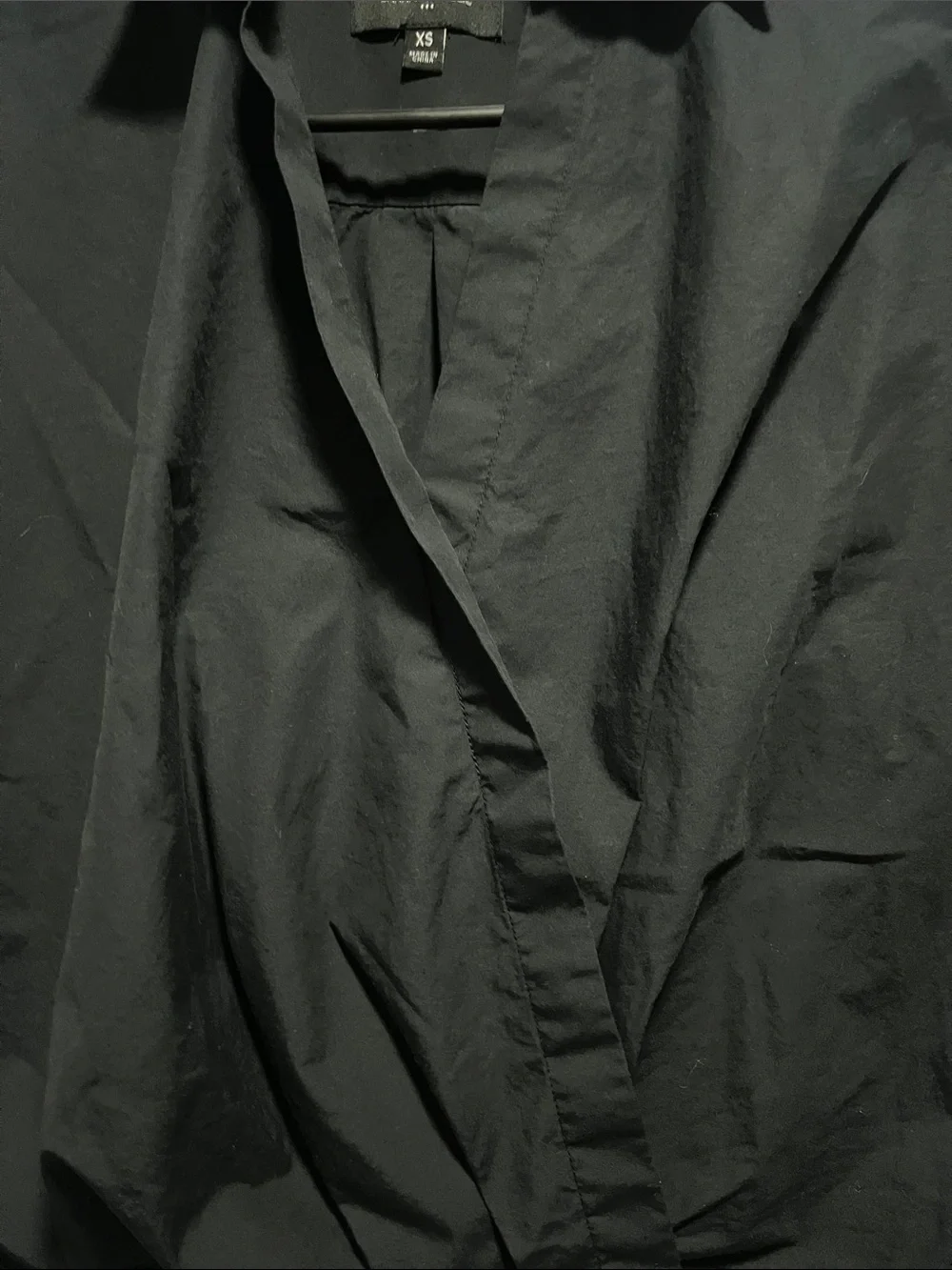 Banana Republic Black Short-Sleeve Shirt Jacket