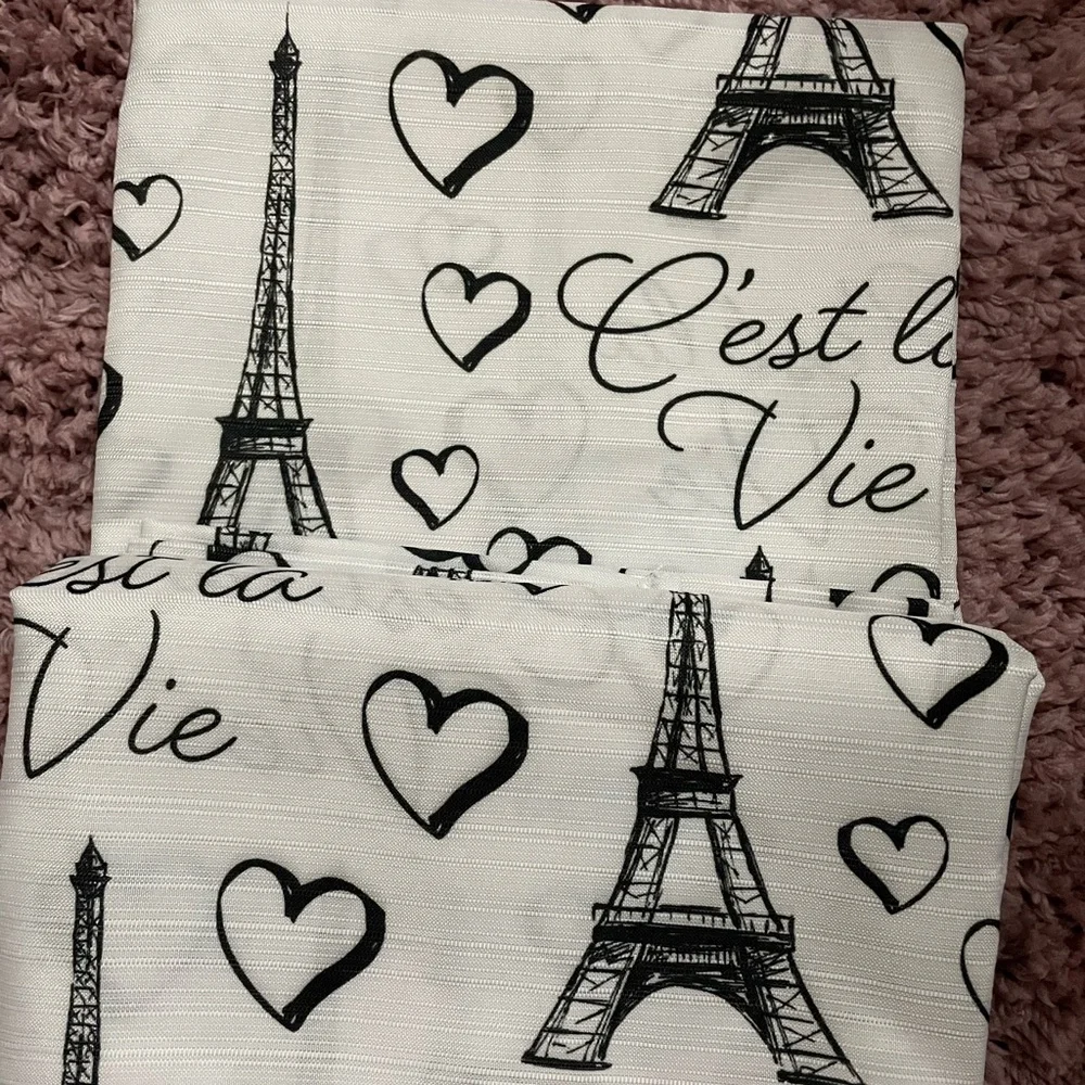 Paris shower curtain set