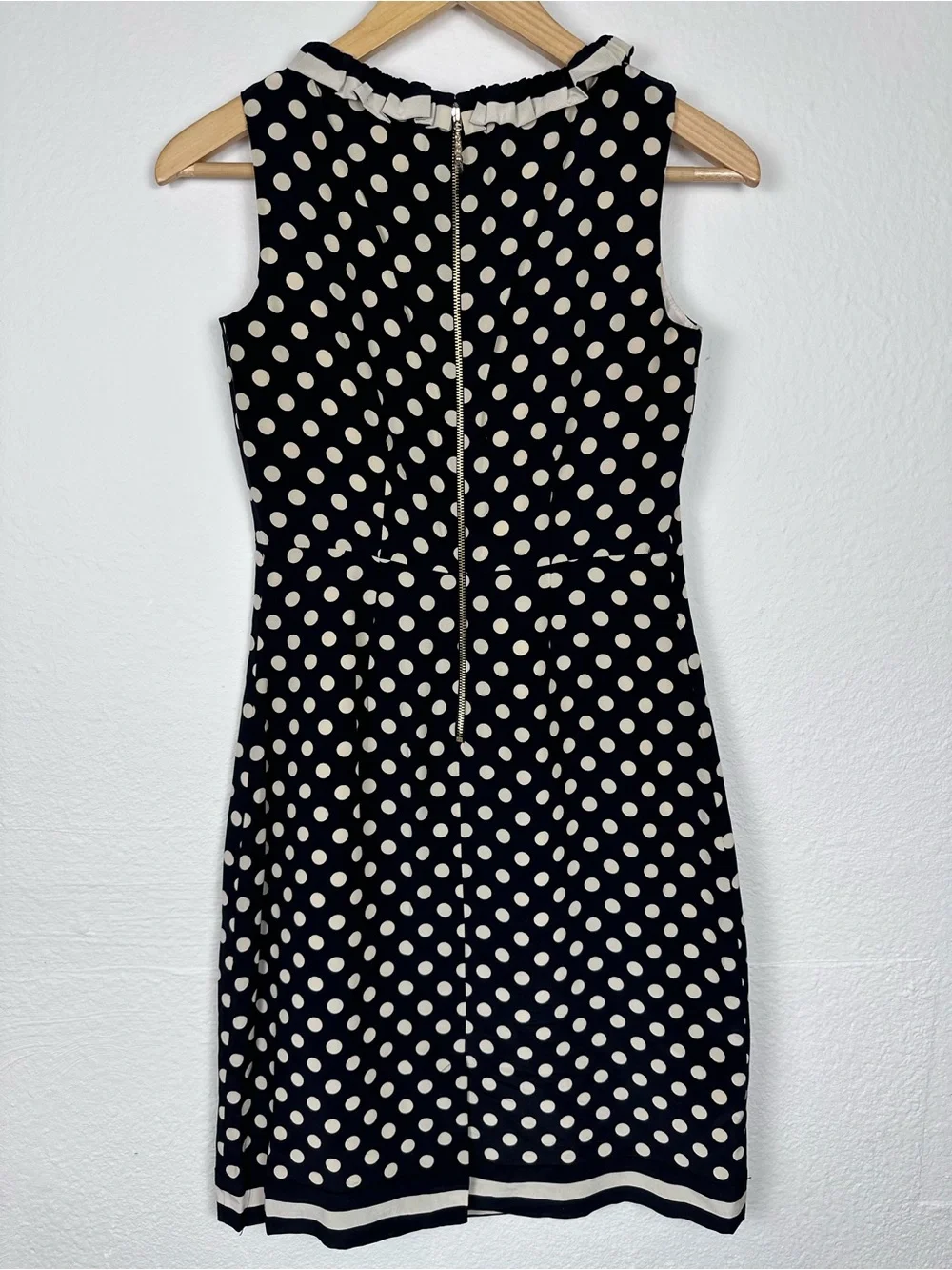 Kate Spade Hailee Polka Dot Sheath Dress NWT Size 2 Black Ivory